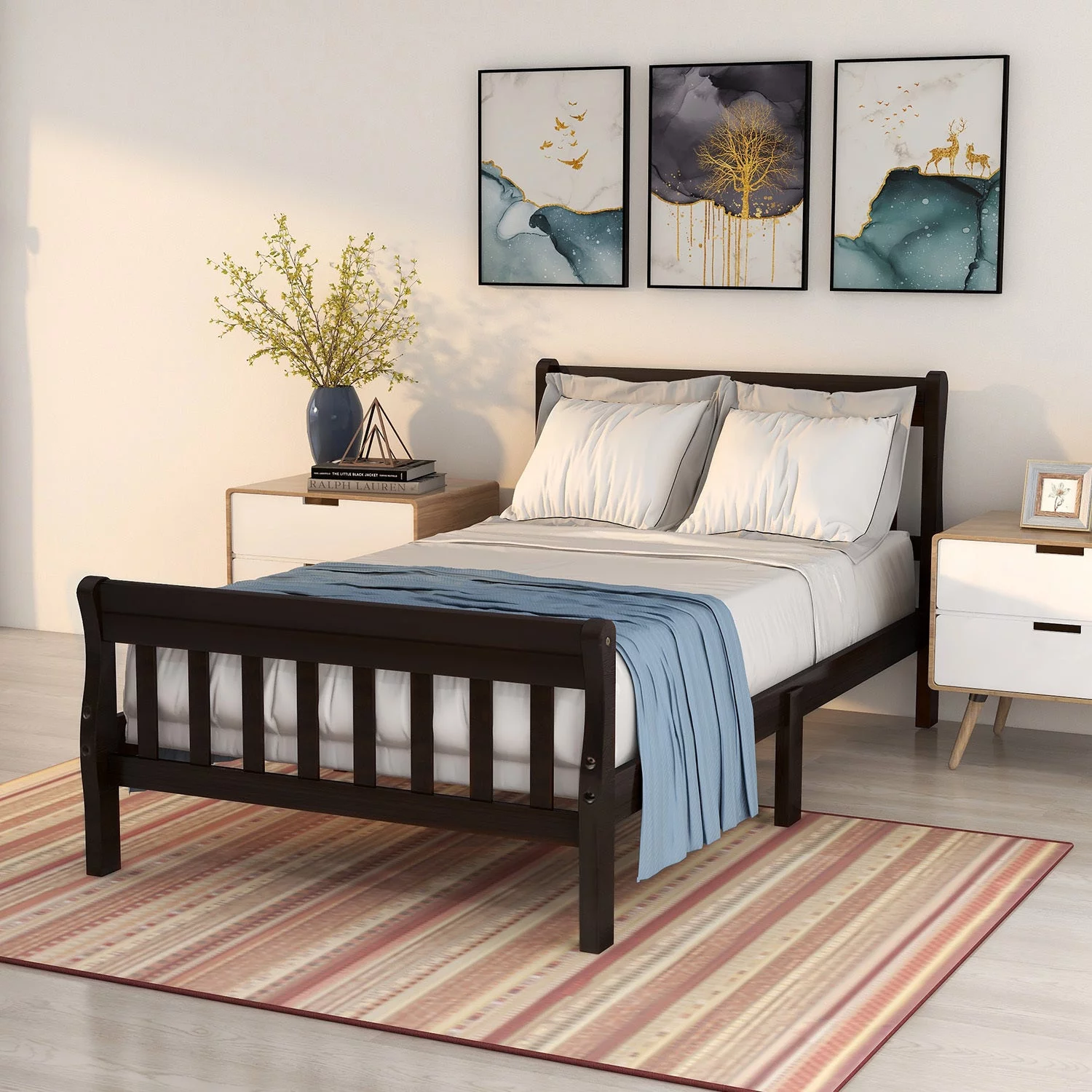 EcoDream Twin Wood Platform Bed