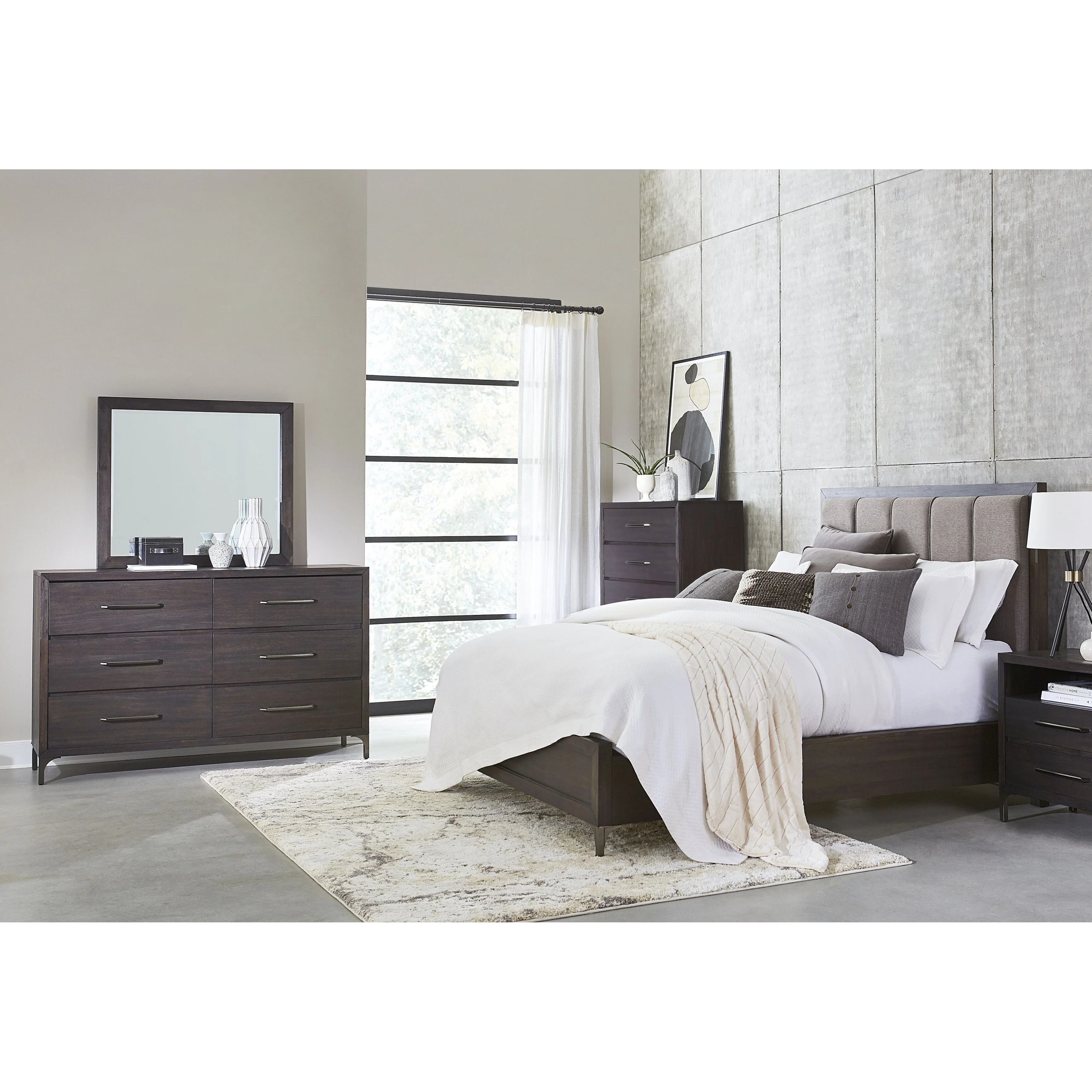 Modus Furniture International Lucerne Mirror in Vintage Coffee - Brown