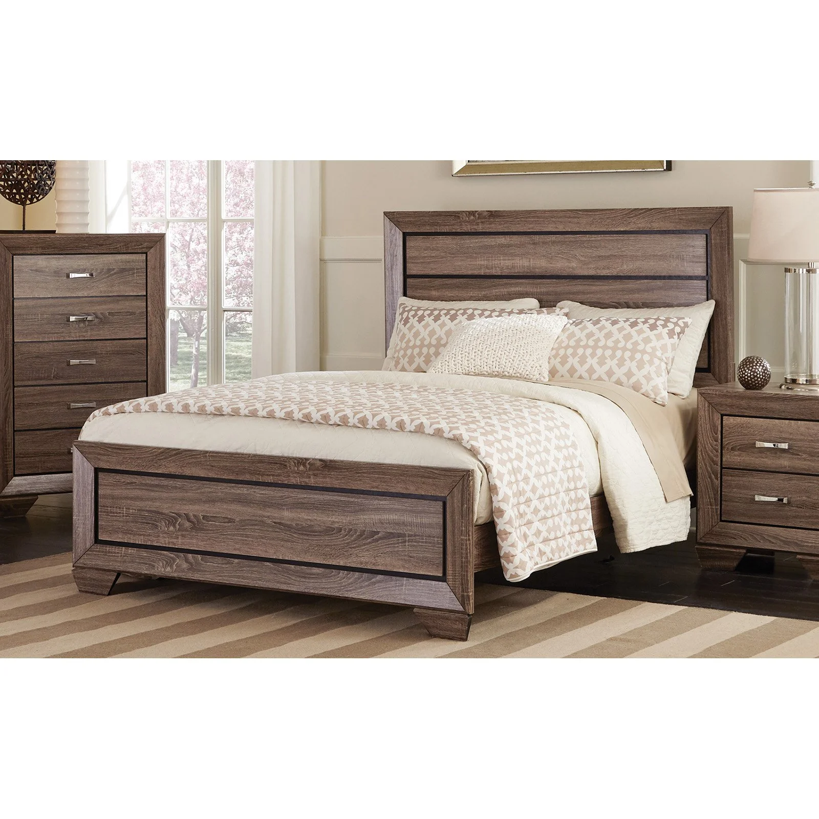 Kauffman California King Storage Bed Dark Cocoa