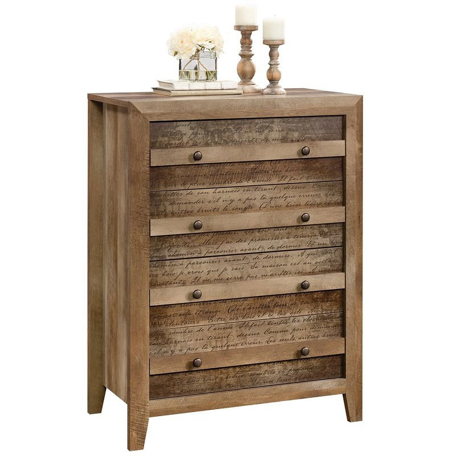 Sauder 424154 Dakota Pass 4-Drawer Chest, Craftsman Oak Finish
