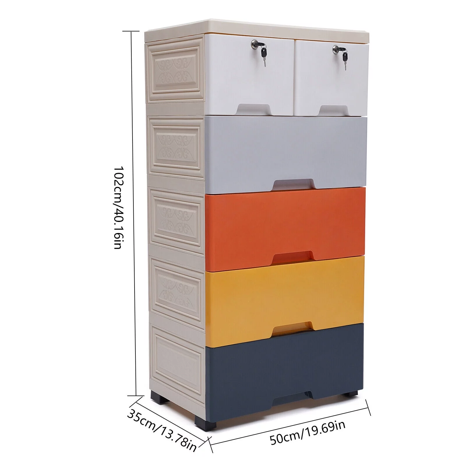 Storage Dresser Furniture Tall Chest Tower Organizer for Bedroom Hallway Entrywa