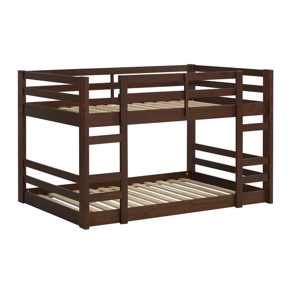 Low Wood Twin Over Twin Bunk Bed - Walnut