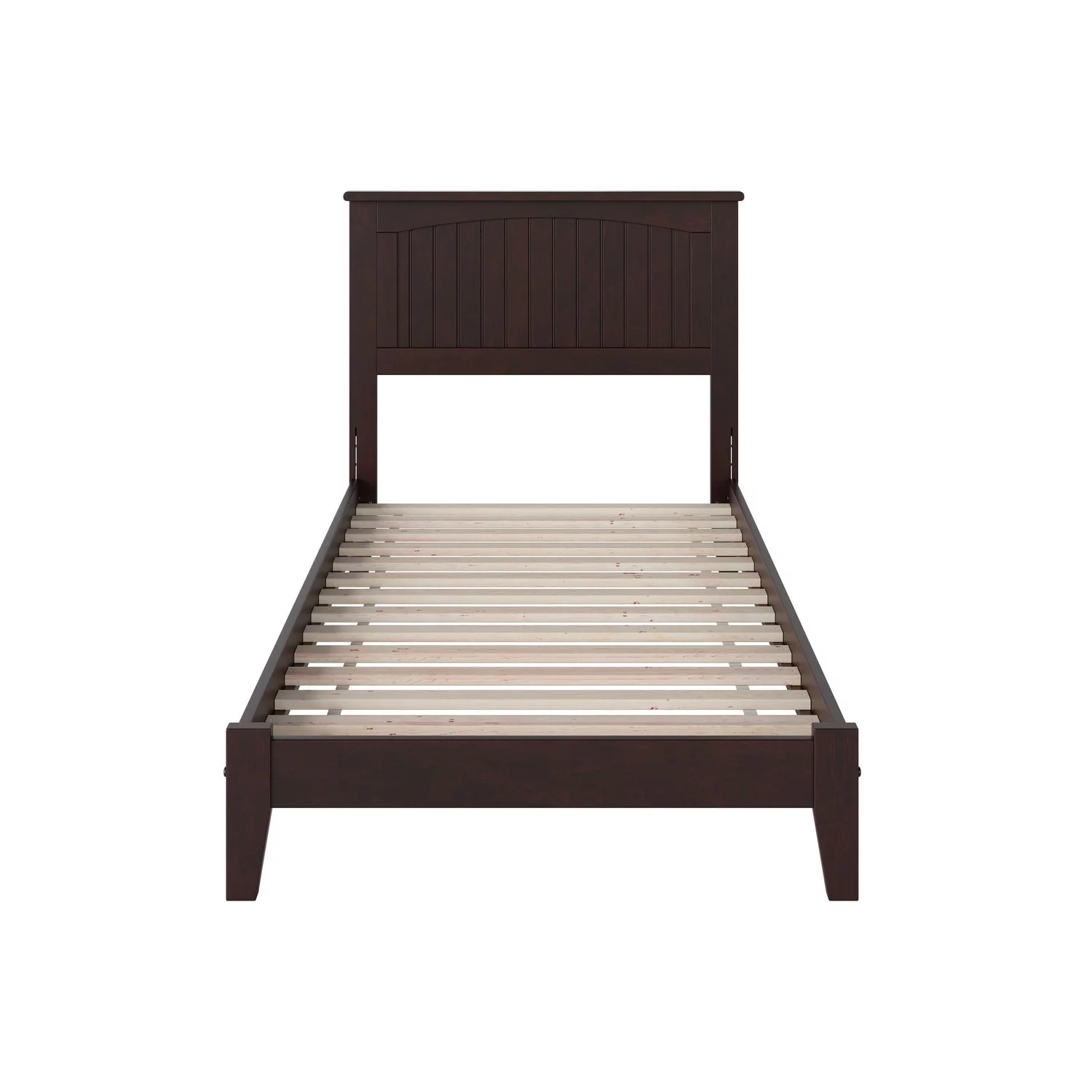 AFI Nantucket Twin Platform Bed with Open Foot Board in Espresso