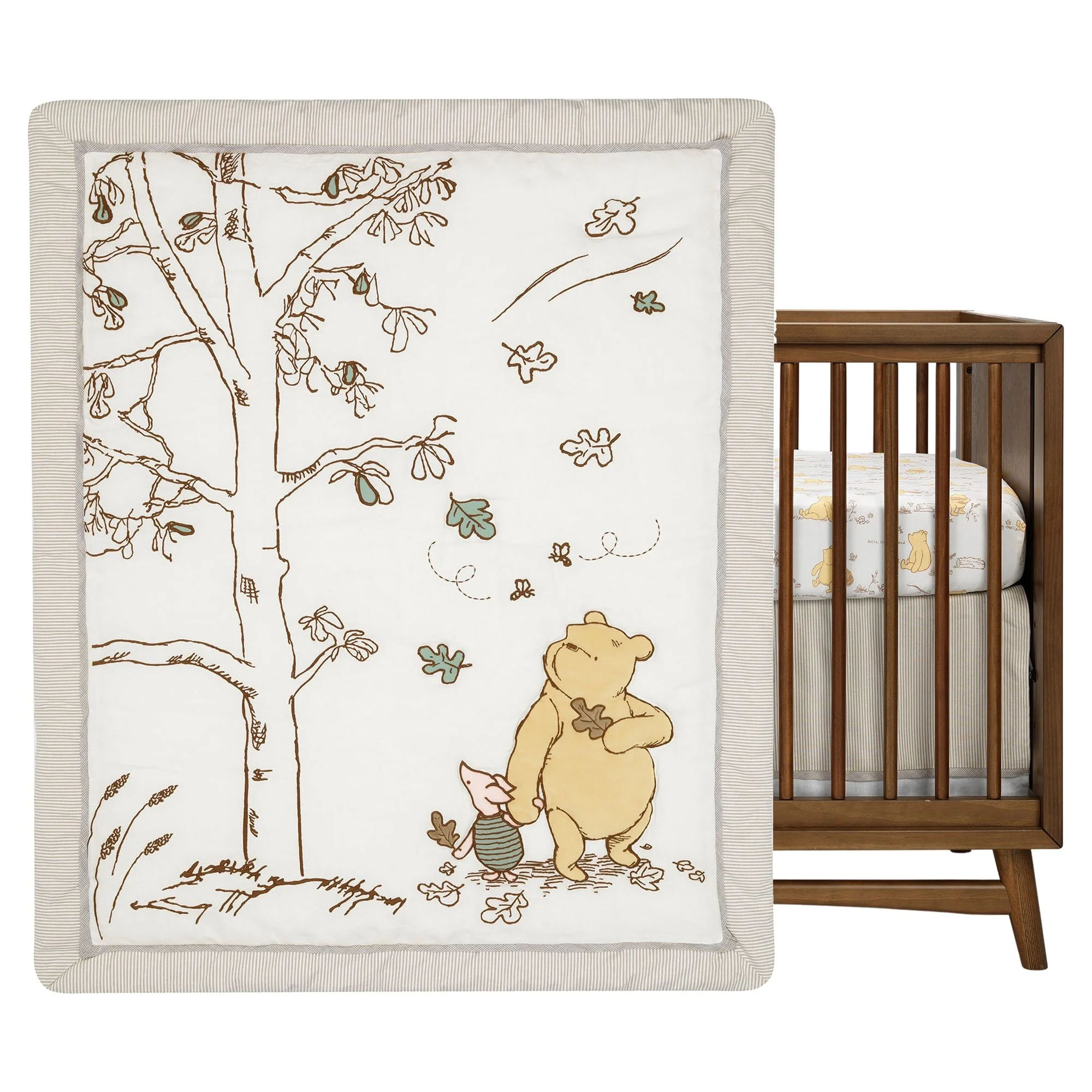 Lambs & Ivy Disney Baby Storytime Pooh 3-Piece Nursery Crib Bedding Set