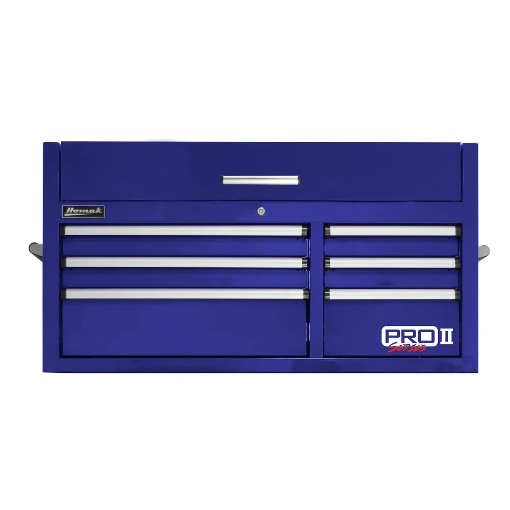 Homak BL02041062 41 in. Pro 2 6-Drawer Top Chest (Blue)