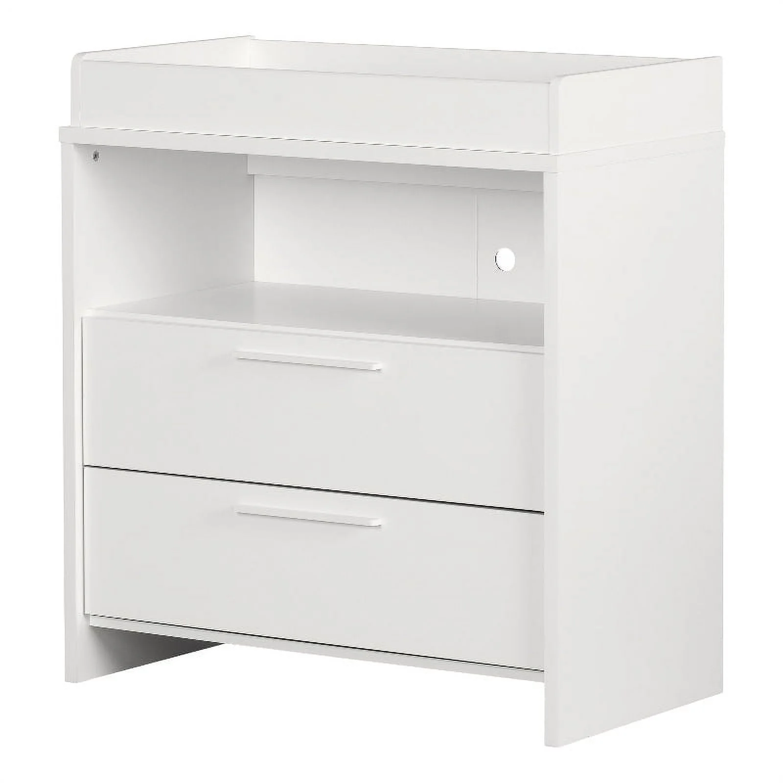 South Shore Engineered Wood Changing Table with Drawers Storage in White