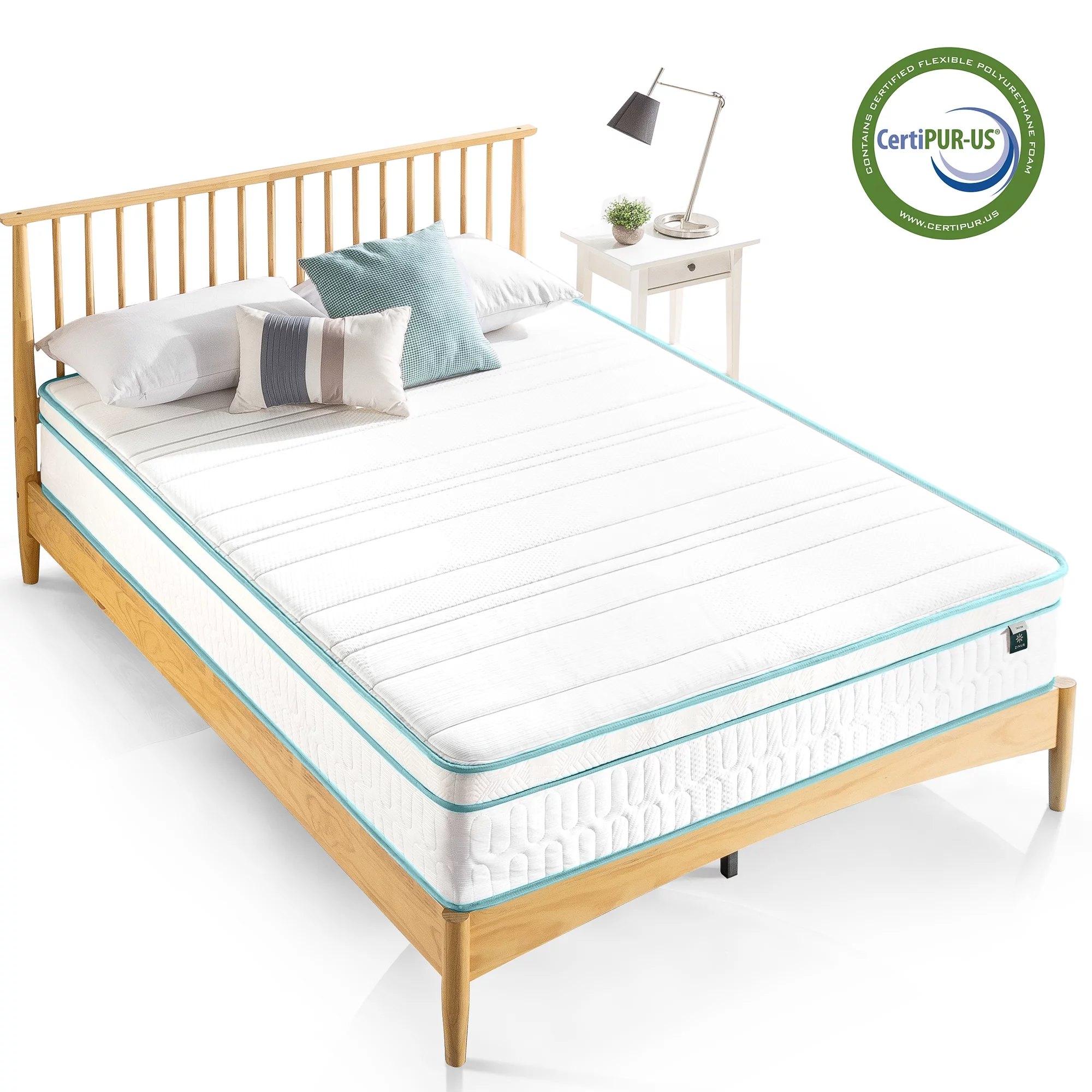 Zinus Green Tea Infused Euro Top 12