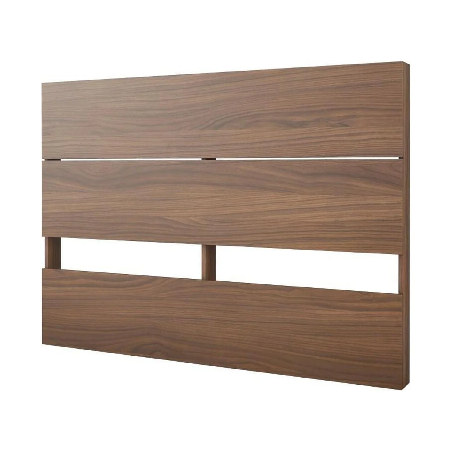 Nexera Identi-T 4 Piece Full Size Bedroom Set, White and Walnut