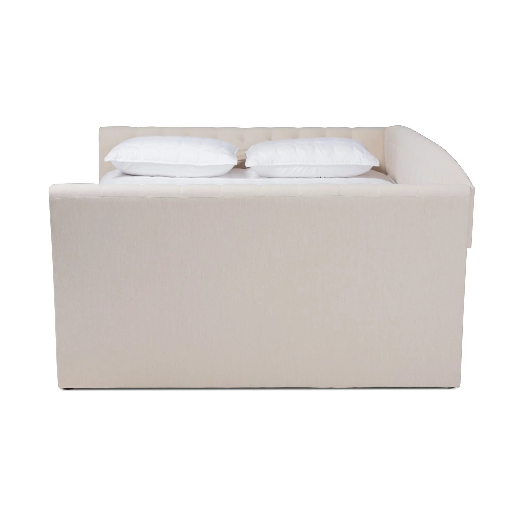 Copper Grove  Zambezi Contemporary Tufted Daybed Beige Queen