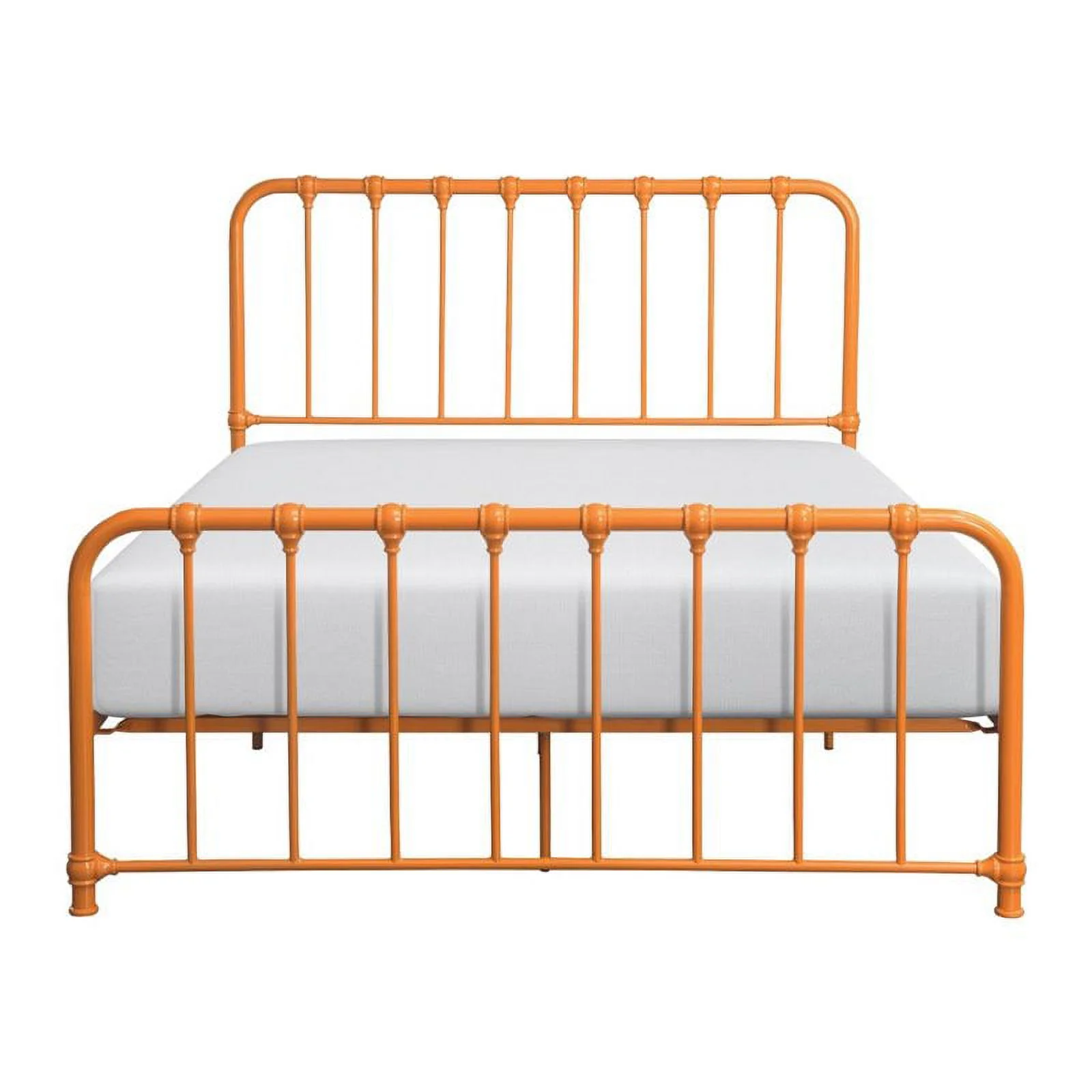 Lexicon Bethany Queen Metal Platform Bed in Orange