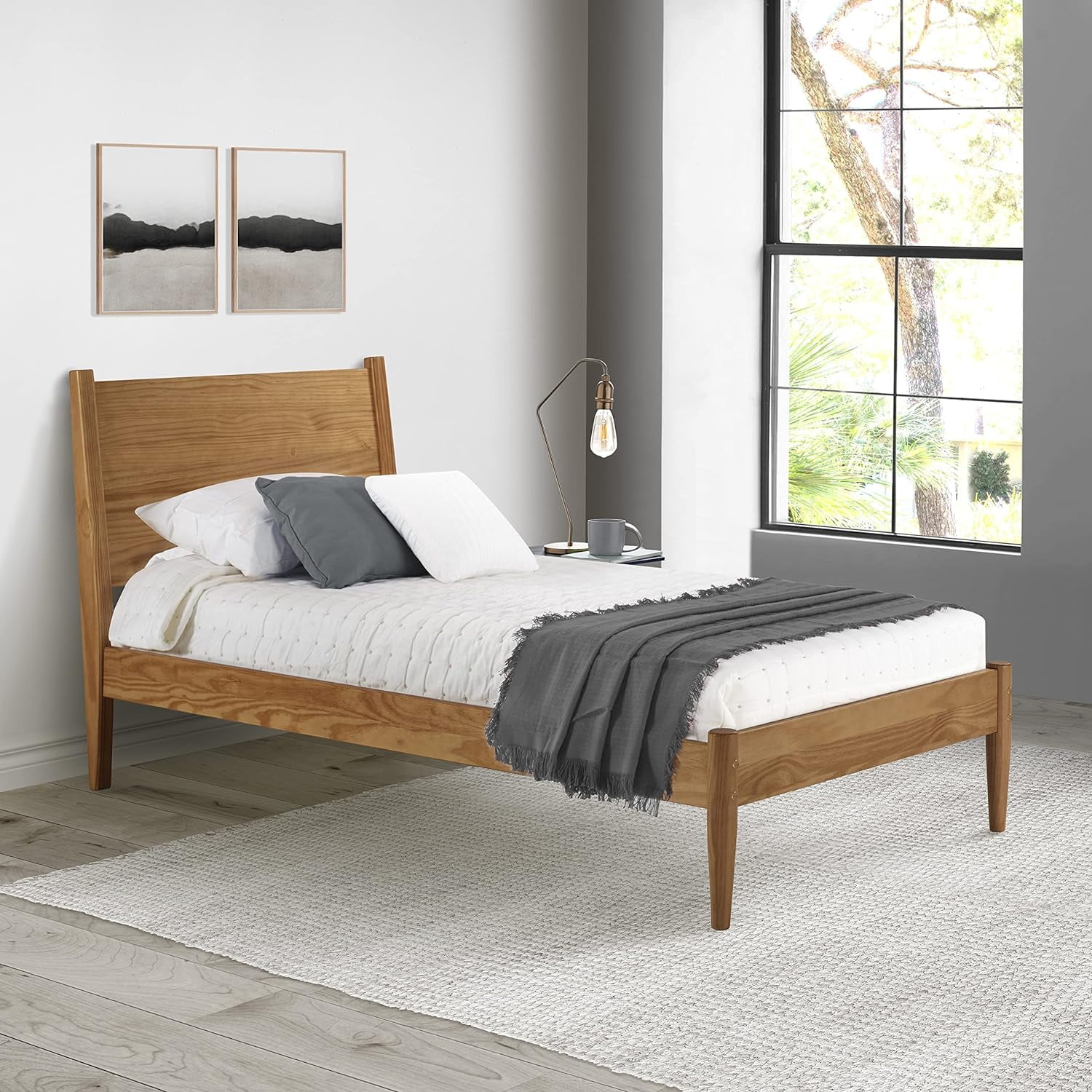 Panel Bed - Size - Castanho