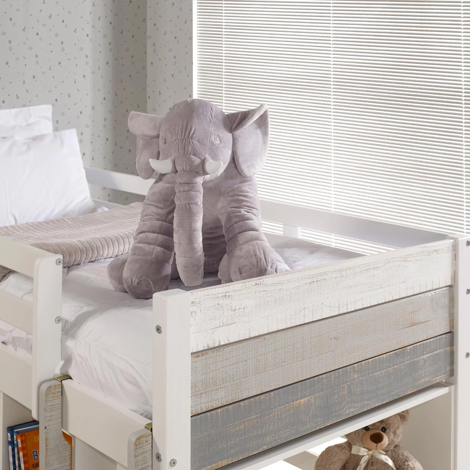 Pivot Direct PD-5000ATGW Two Tone Twin Size Low Loft in Grey & White with Slide