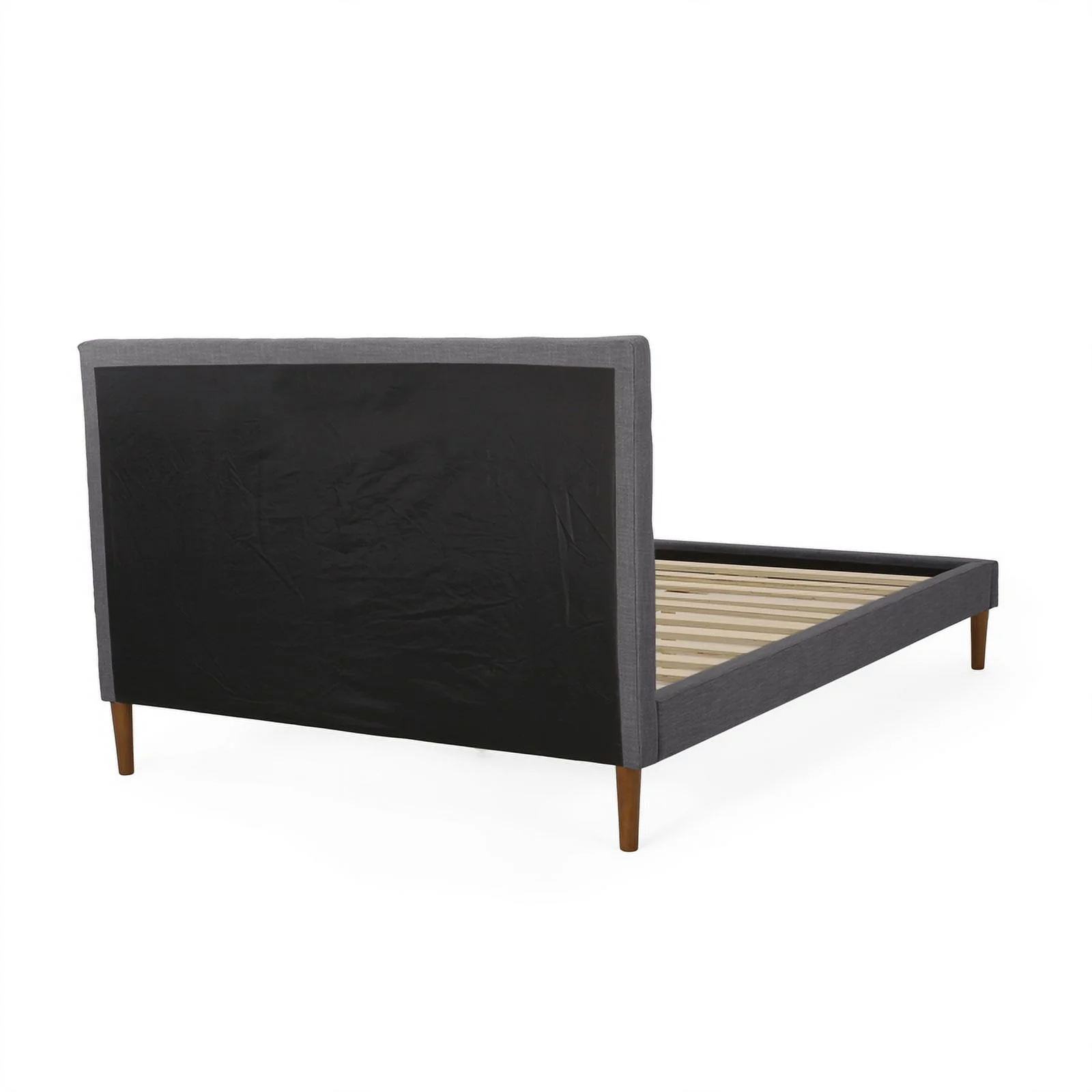 Noble House Queen Upholstered Bed - Charcoal