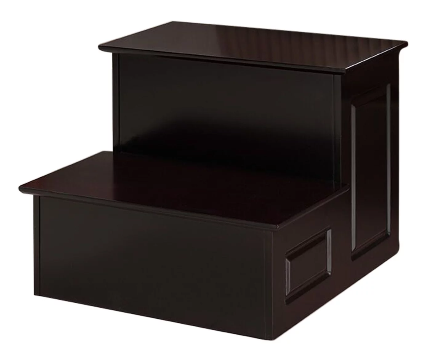 Kings Brand Furniture 2-Step Stool for Adults and Kids for Bedroom, Kitchen, Bathroom (Cherry)