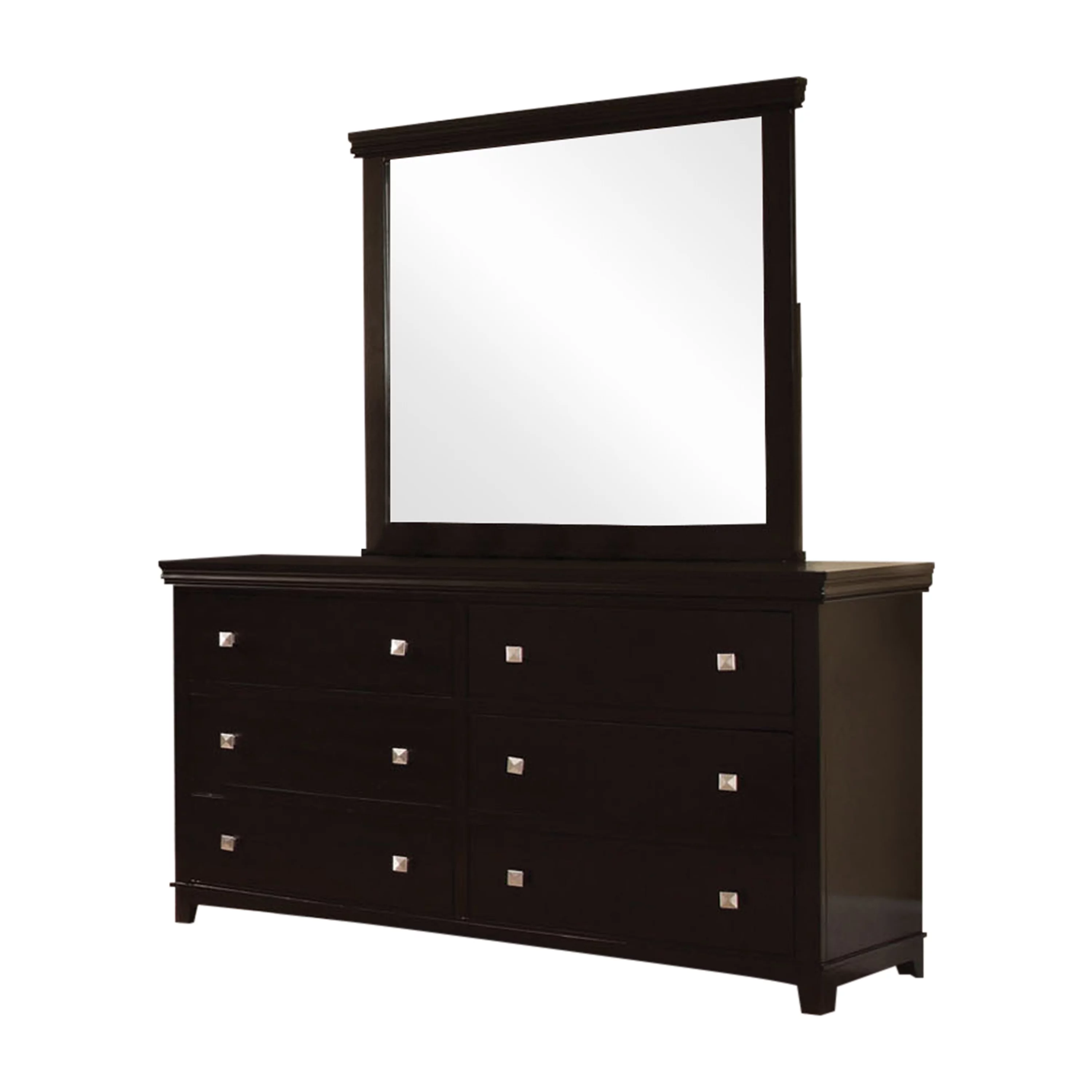 Furniture of America Katherine 2-Piece Dresser and Mirror Set, Espresso