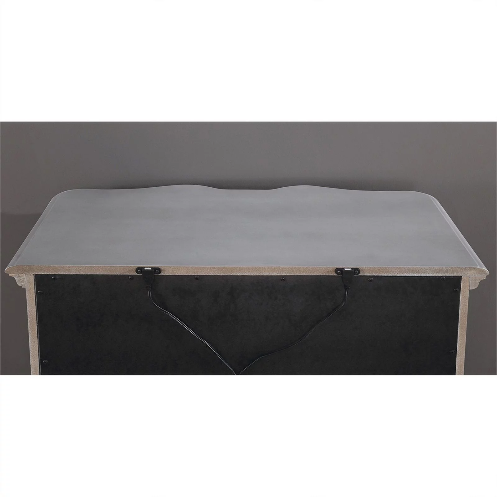 FOA Pappa Glam 3-Piece Silver Wood Bedroom Set - Queen + 2 Nightstands