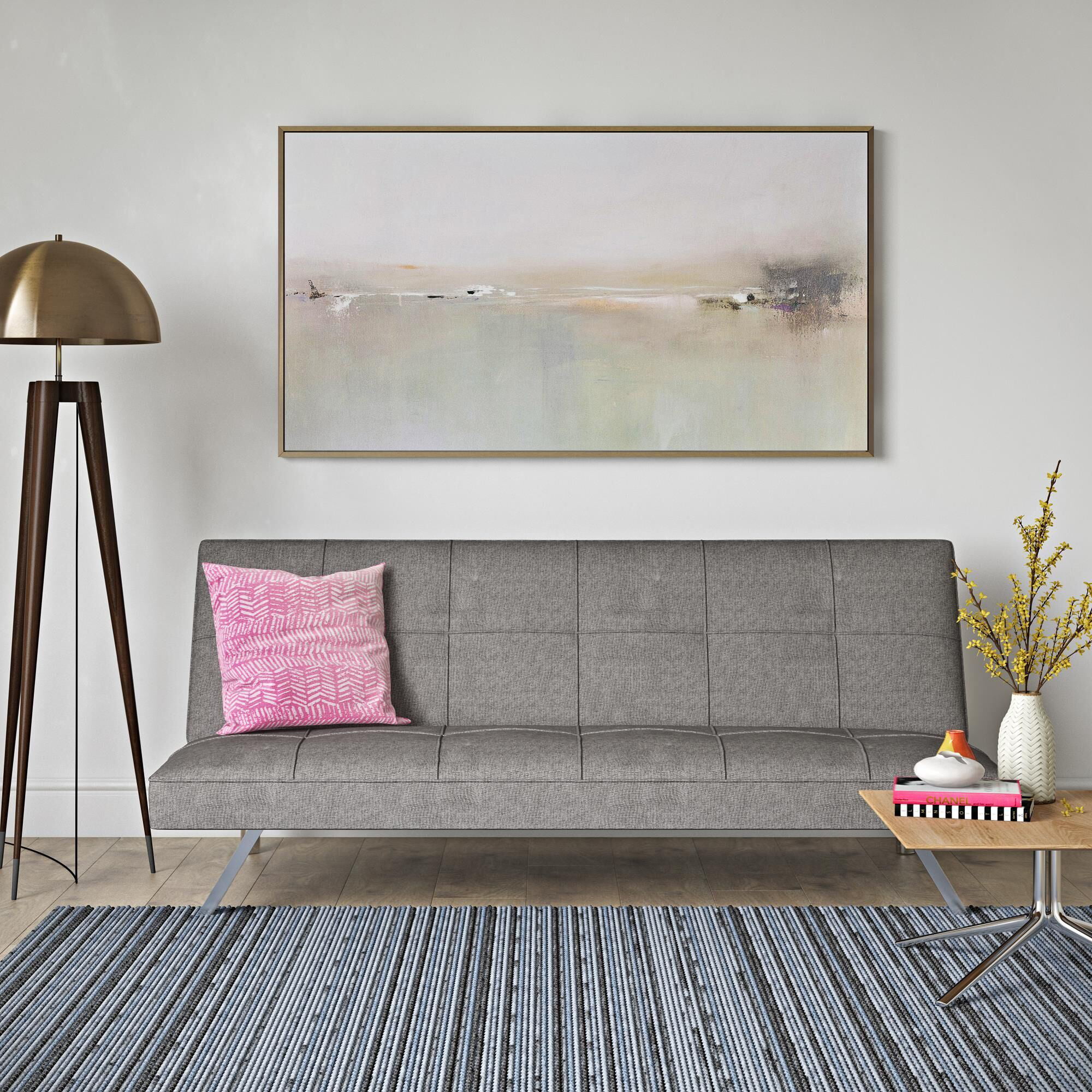 Metal Frame Futon Sofa Bed - 59.4 - Transform Your Space