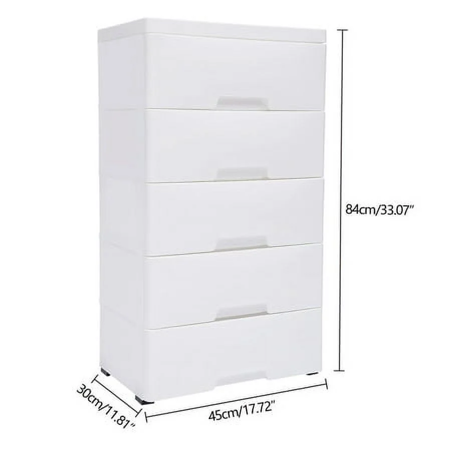 Bedroom Closet Entryway Chest 5-Drawer Dresser Storage Tower Organizer Stand
