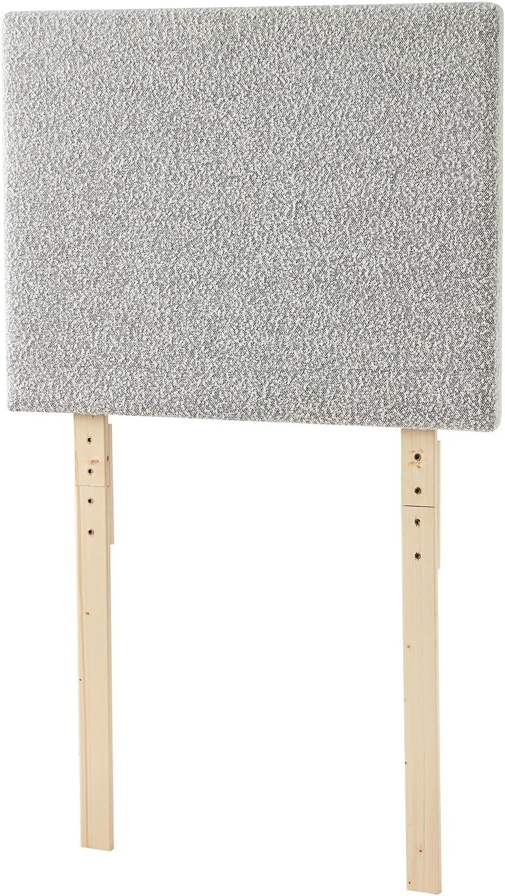 Villa Classic - College Headboard With Legs - Boucle Gray + Cream