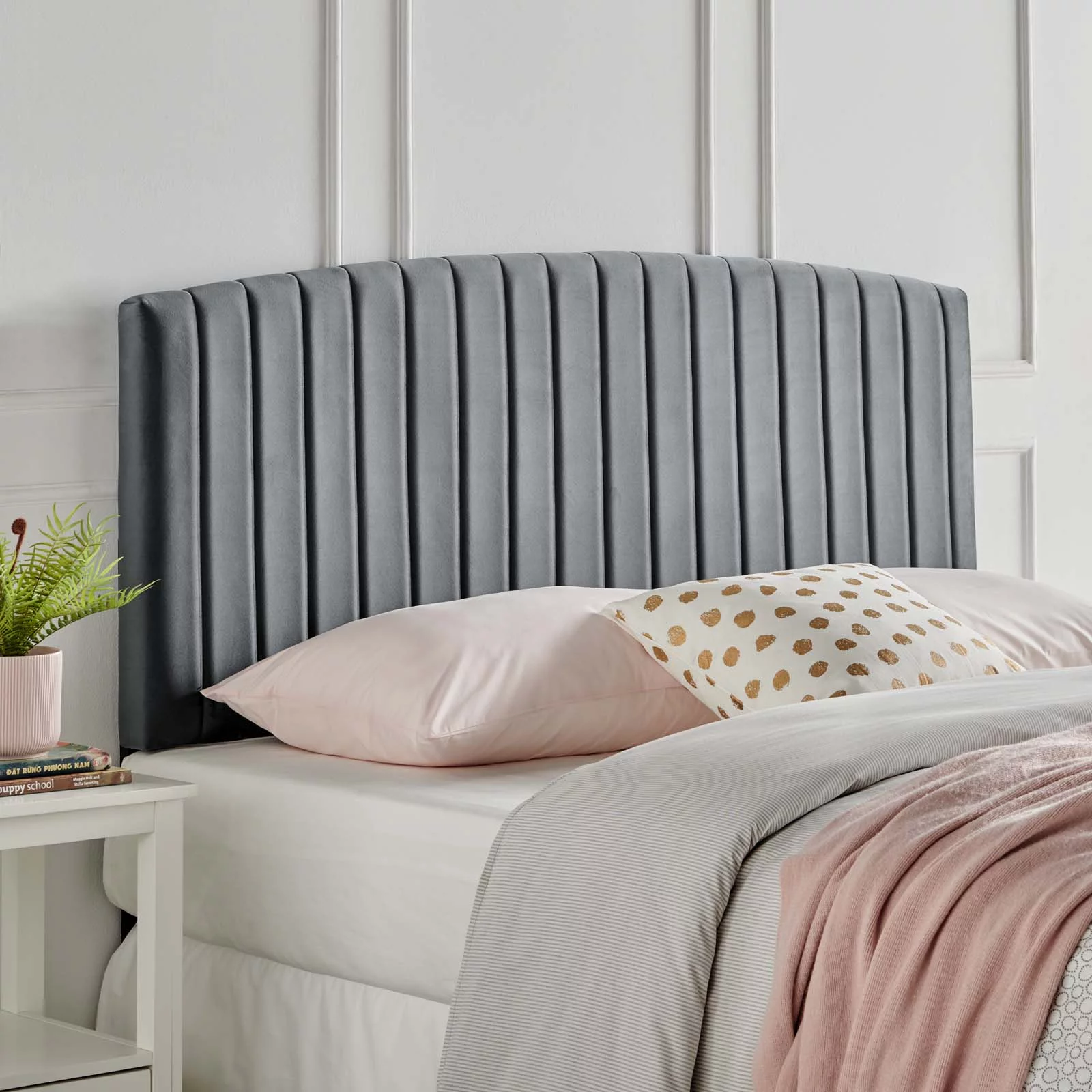 Modway Rebecca Performance Velvet Full / Queen Headboard in Charcoal