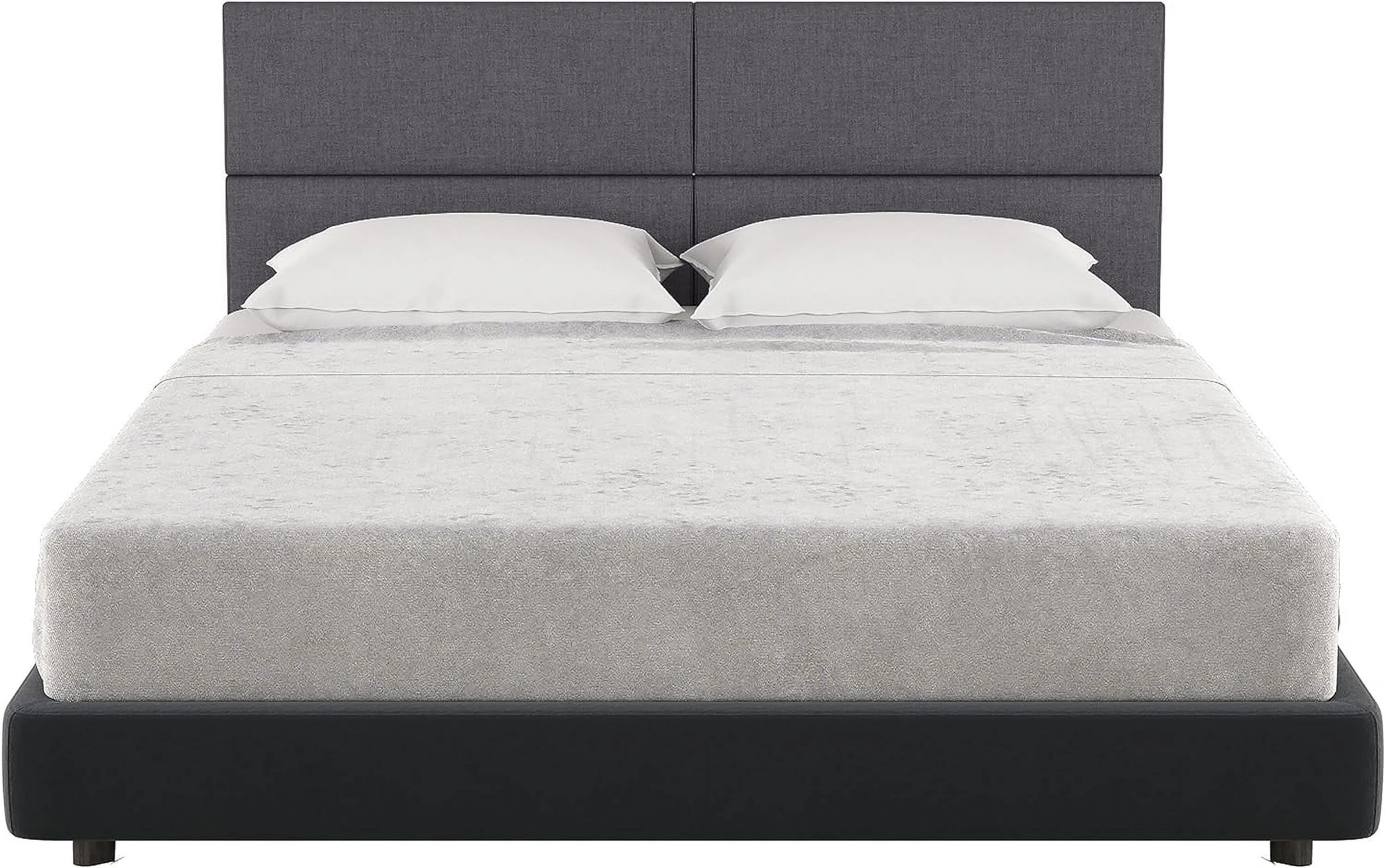 Panelist Modern Padded Headboard – Set Of 4 Wall Mounted Panels (Each 11.25