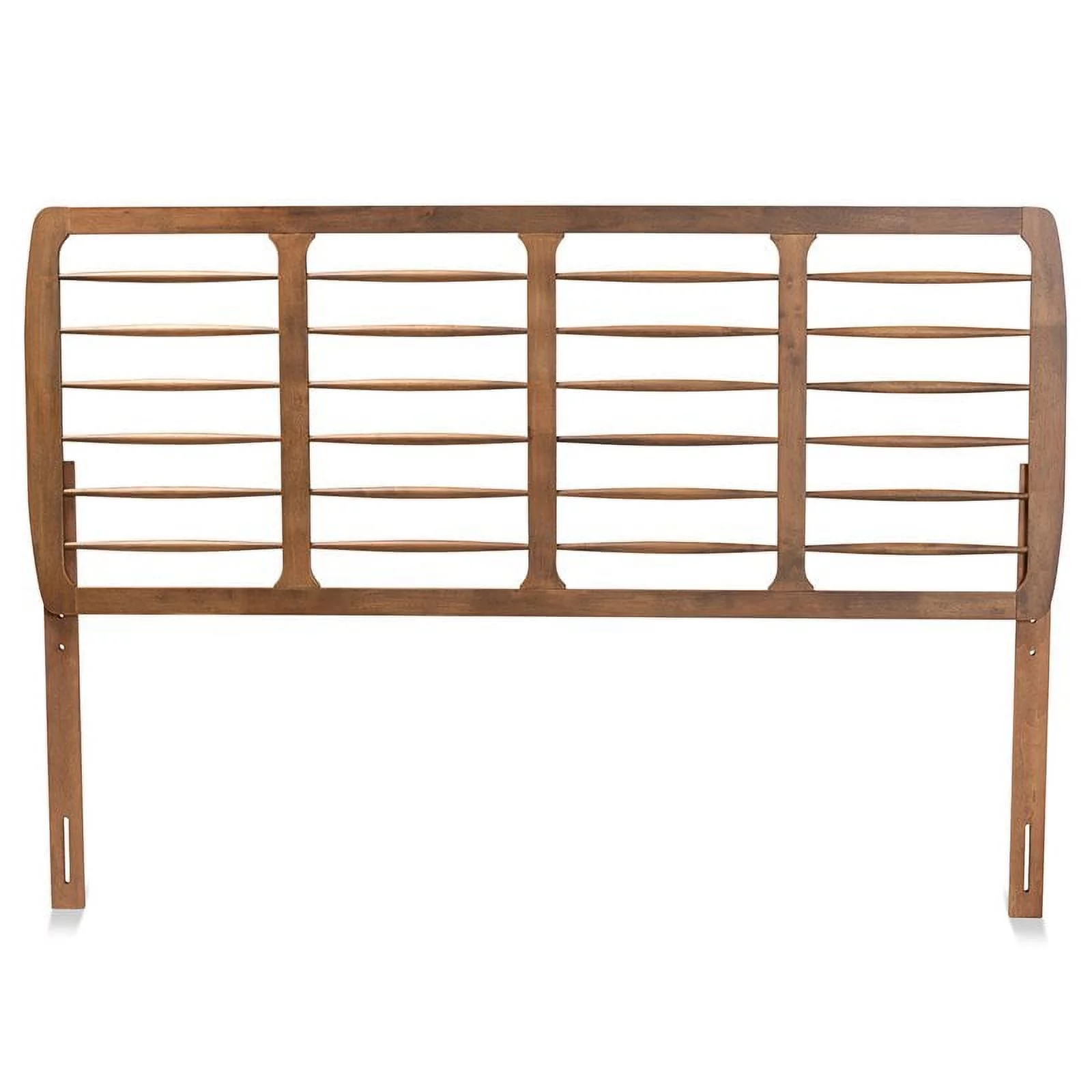 Bowery Hill Ash Walnut Finished Wood King Size Headboard