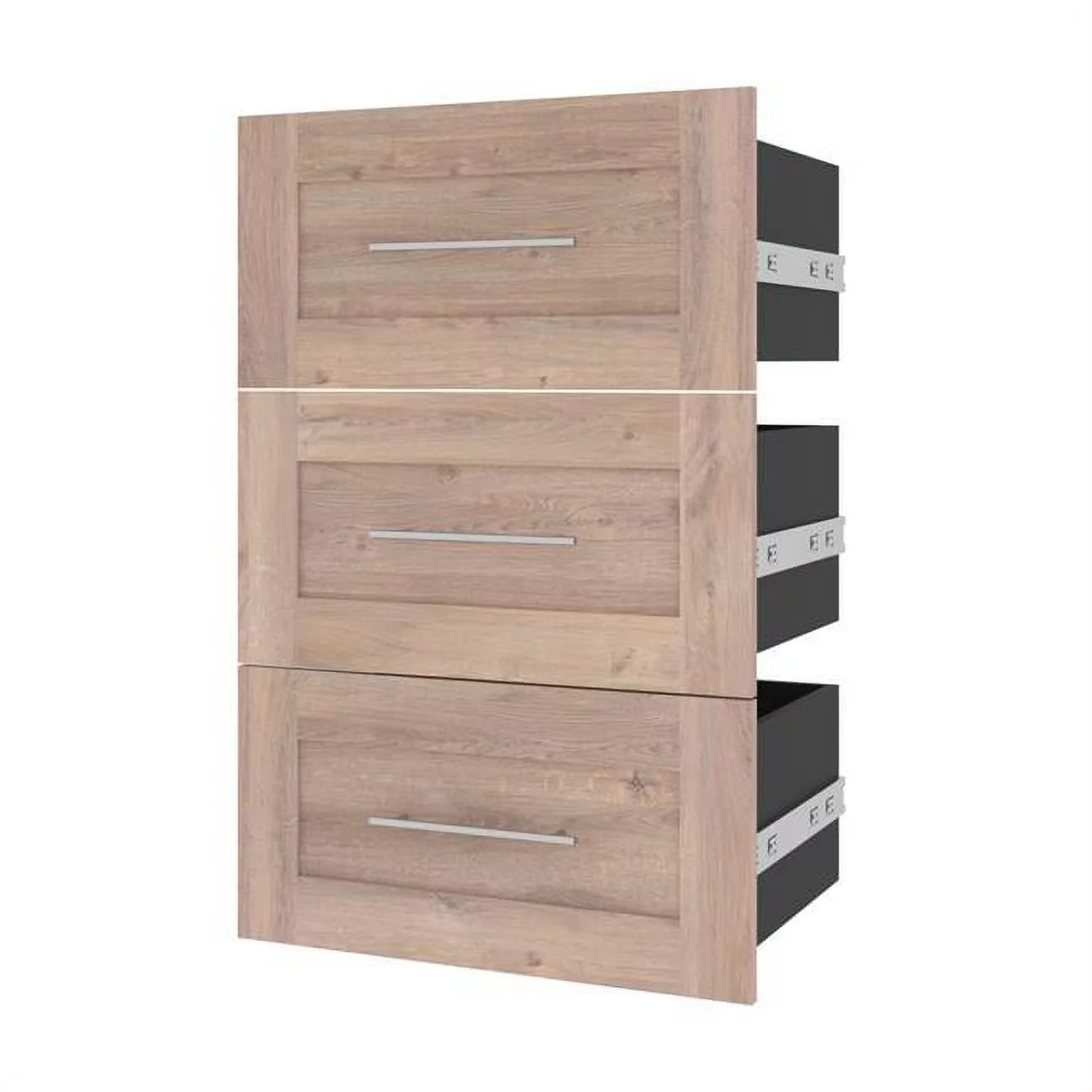 Pur 3 Drawer Set for Pur 25W Closet Organizer in Rustic Brown - Engineered Wood