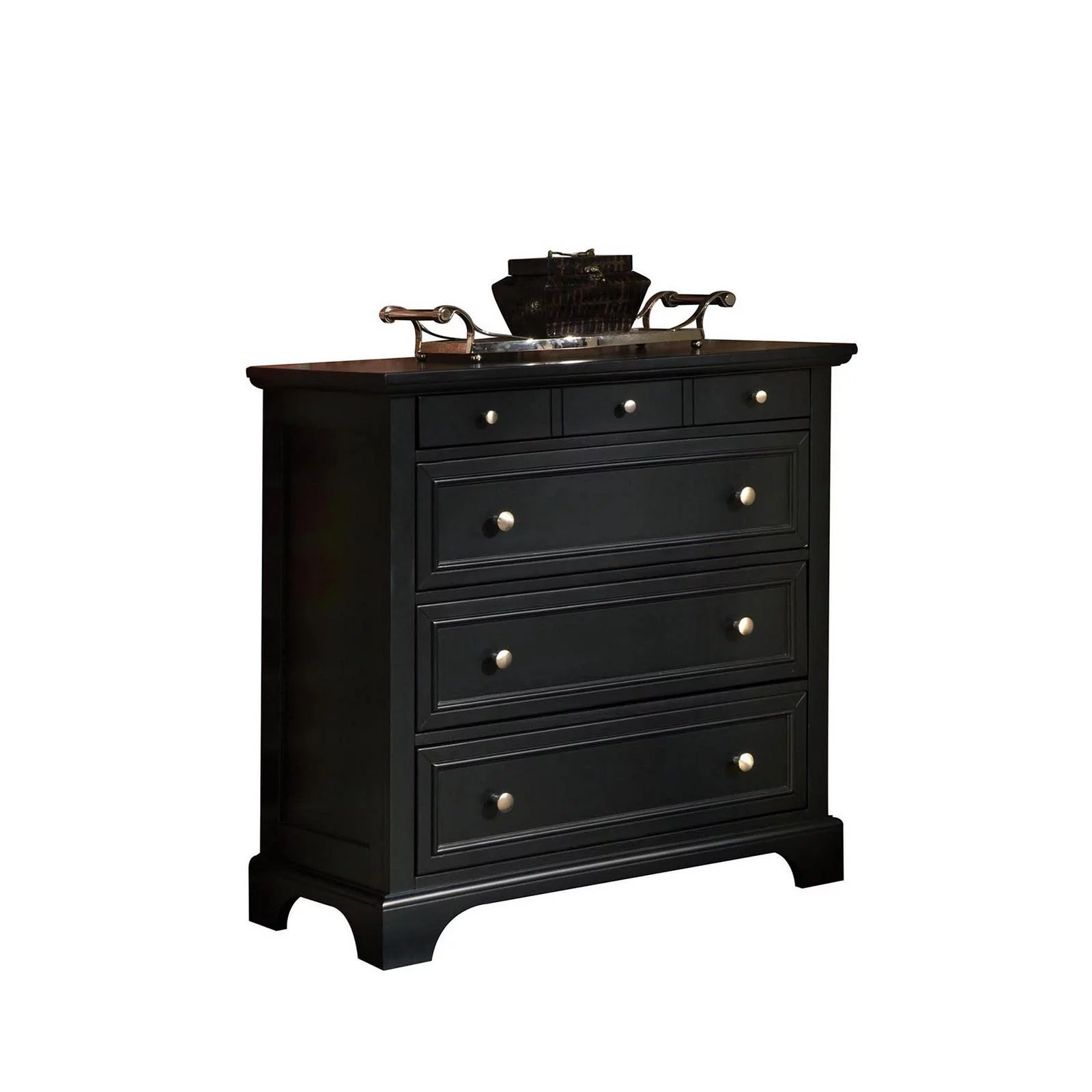 Homestyles Bedford Wood Chest in Black