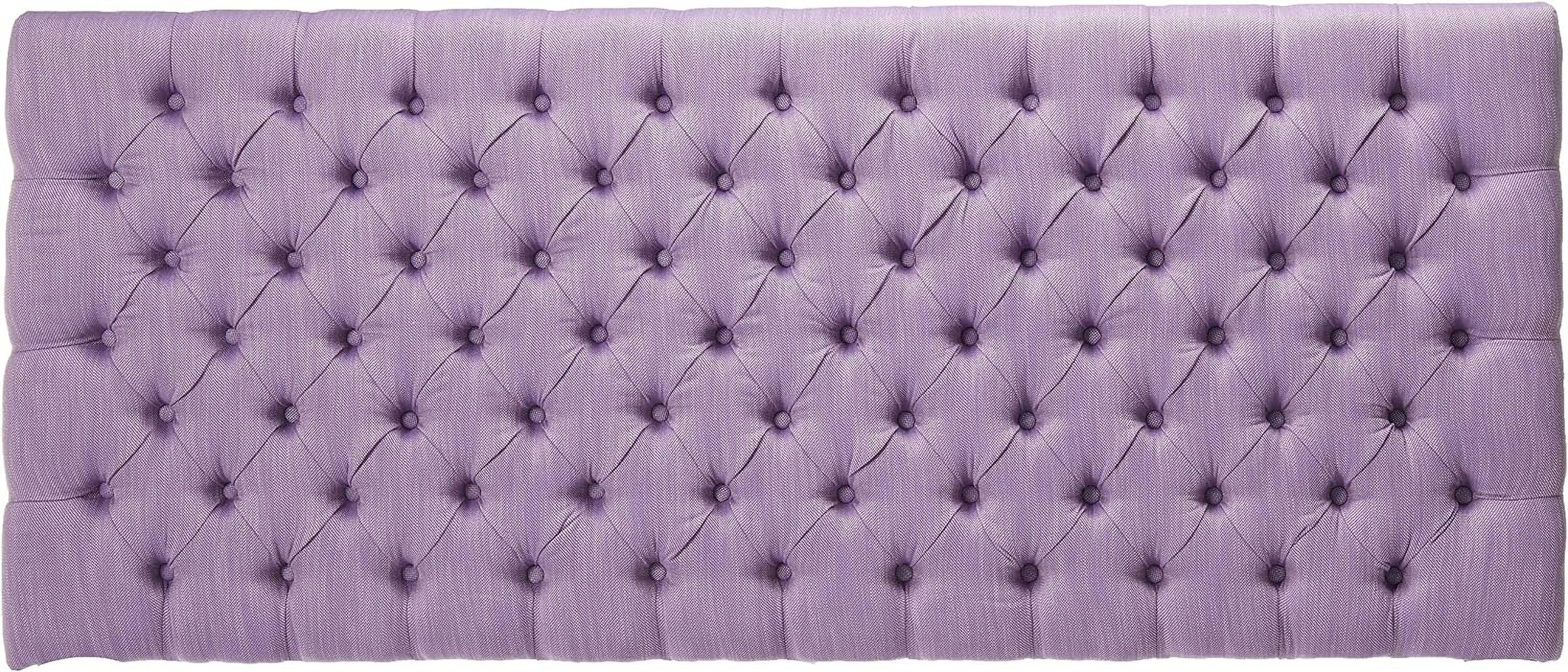 Jezebel Headboard - Fully Upholstered, Queen / Full, Light Purple
