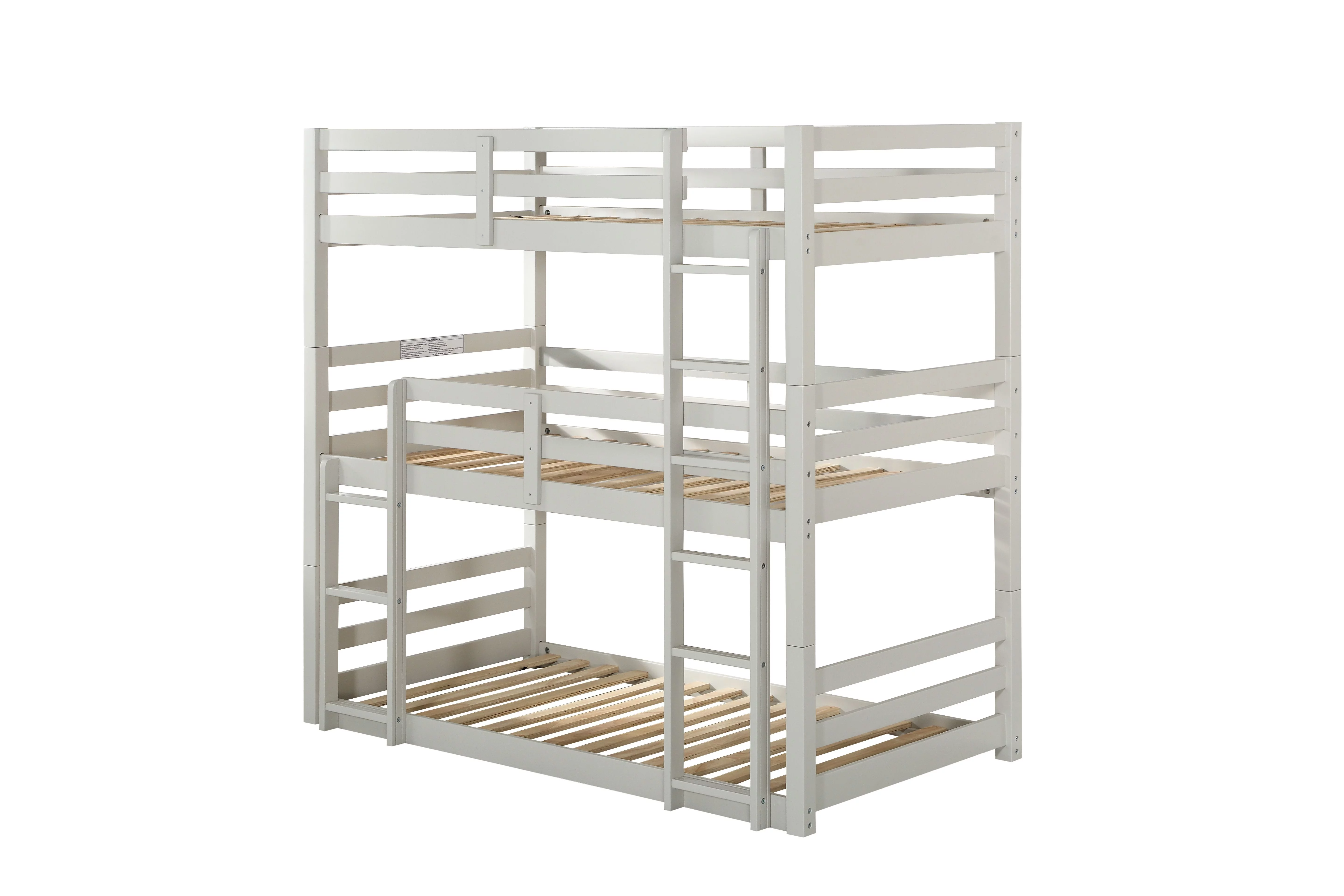 CoSoTower Bunk Bed - Triple Twin, Light Gray (1Set/3Ctn)
