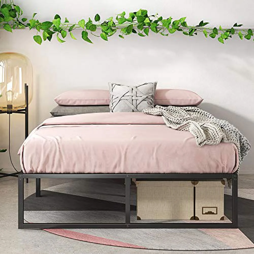 ZINUS Lorelai 14 Inch Metal Platform Bed Frame / Mattress Foundation with Steel Slat Support / No Box Spring Needed / Easy Assembly, King
