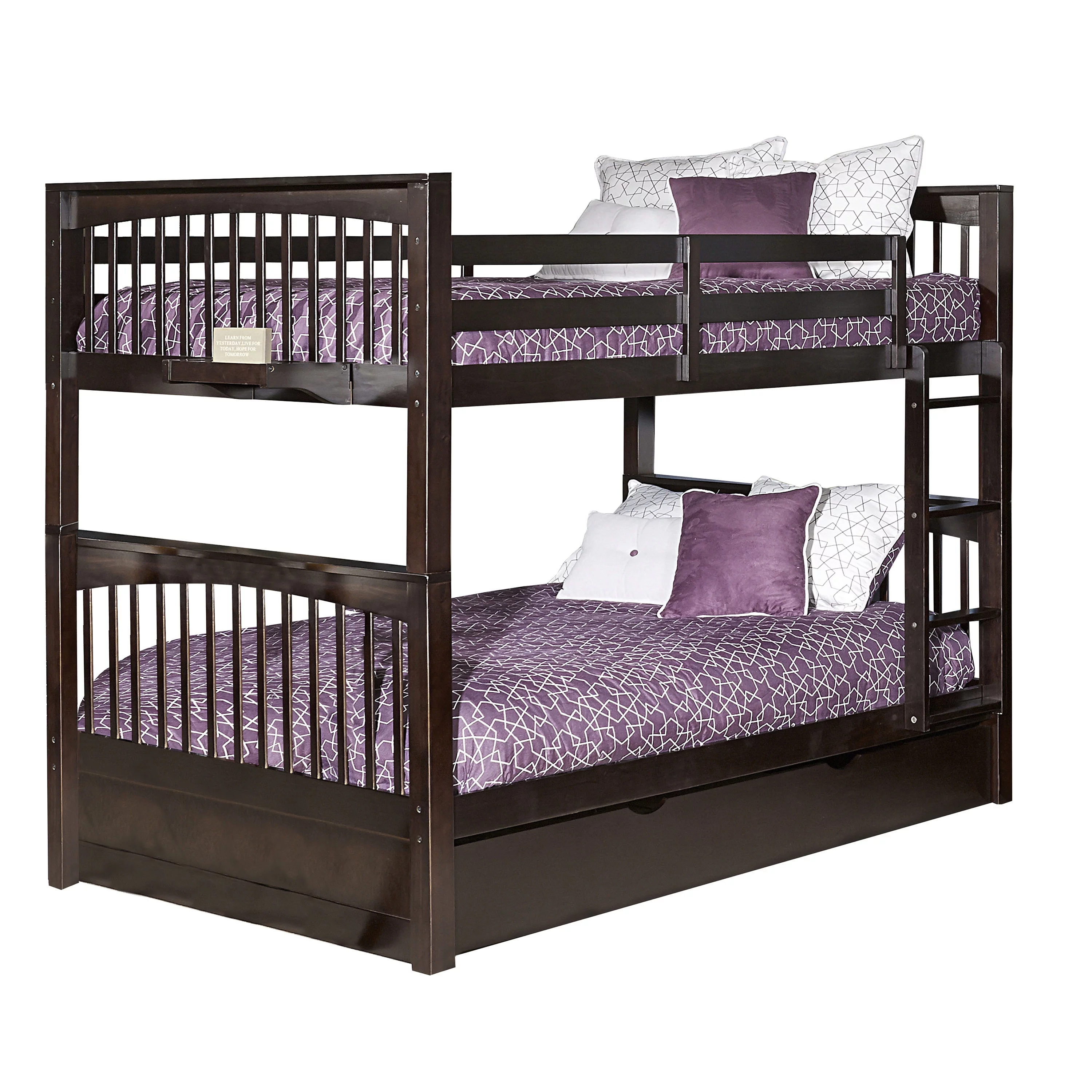 Hillsdale Pulse Full over Full Bunk with Trundle, Multiple Colors