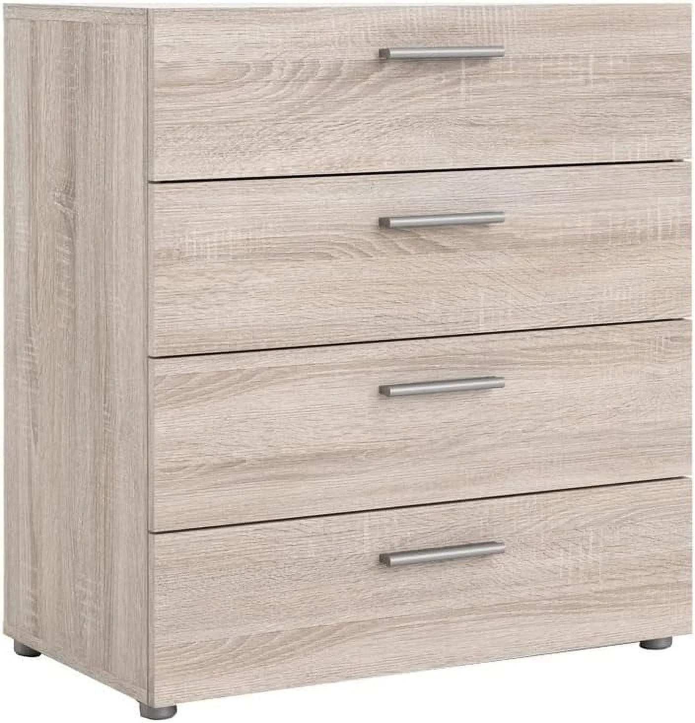Contemporary 4-Drawer Engineered Wood Chest/Bedroom Dresser In Beige