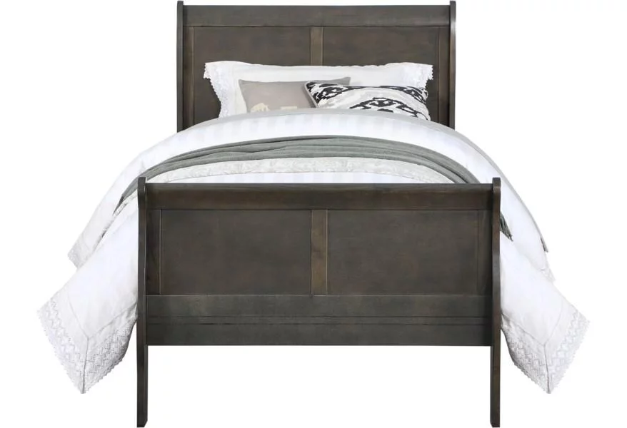 Dark Gray Eastern King 5pcs Bedroom Set by Acme Louis Philippe 26787EK-5pcs