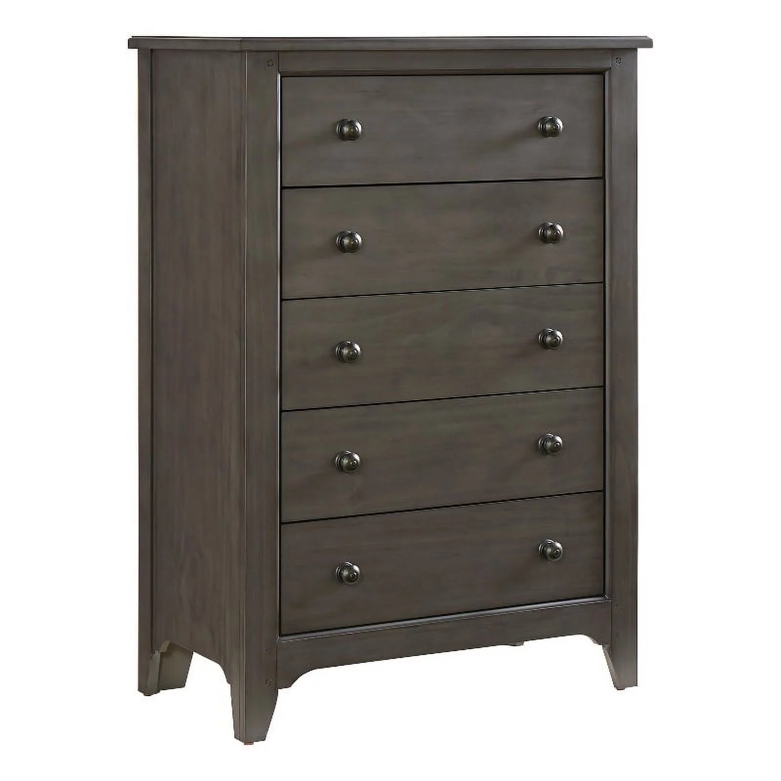 Westwood Design Taylor 5-Drawer Farmhouse Wood Chest in Dusk Gray Finish