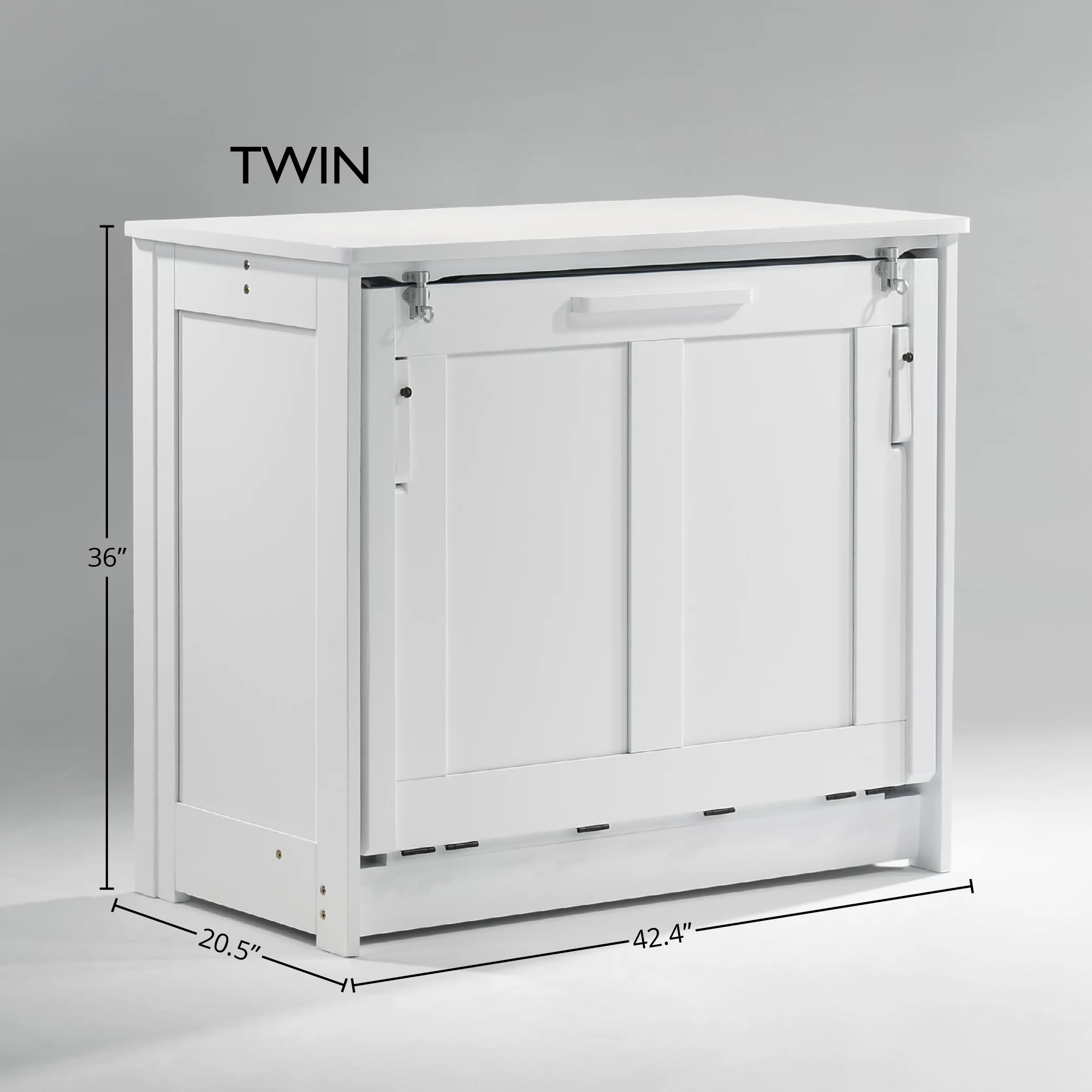 Orion Twin Murphy Cabinet - White