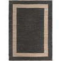 Unique Loom Chindi Jute Rug Black/Navy Blue 9' x 12' 2