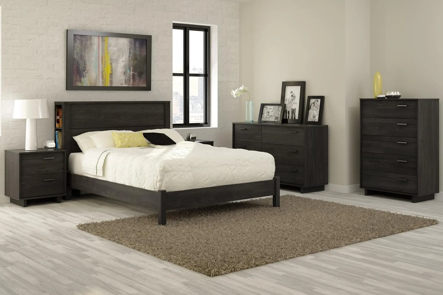 Fynn 6-Drawer Double Dresser, 0, Gray Oak