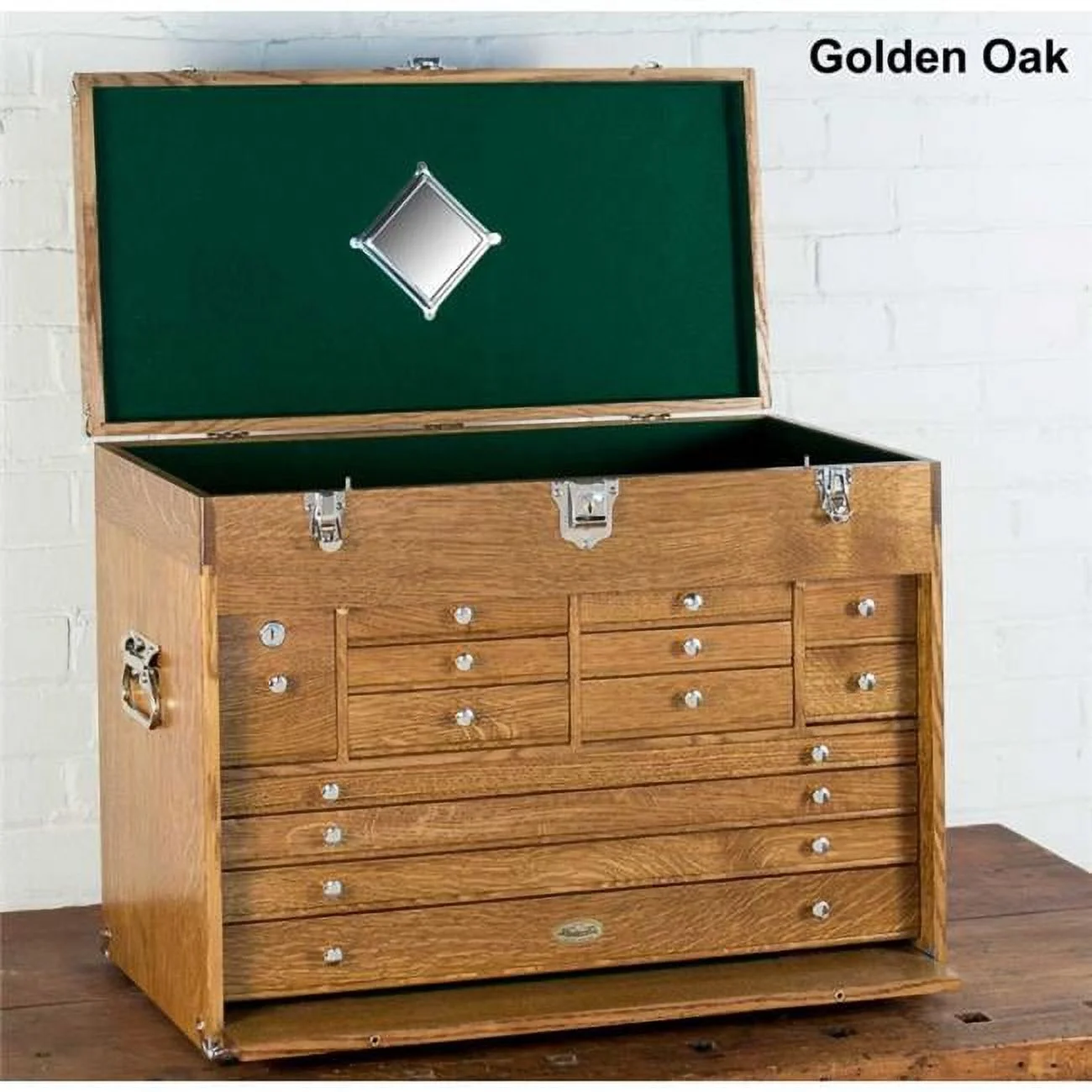 Gerstner 2613 Pro Series Wood Chest for Hobby Supplies, Jewelry, Valuables Storage