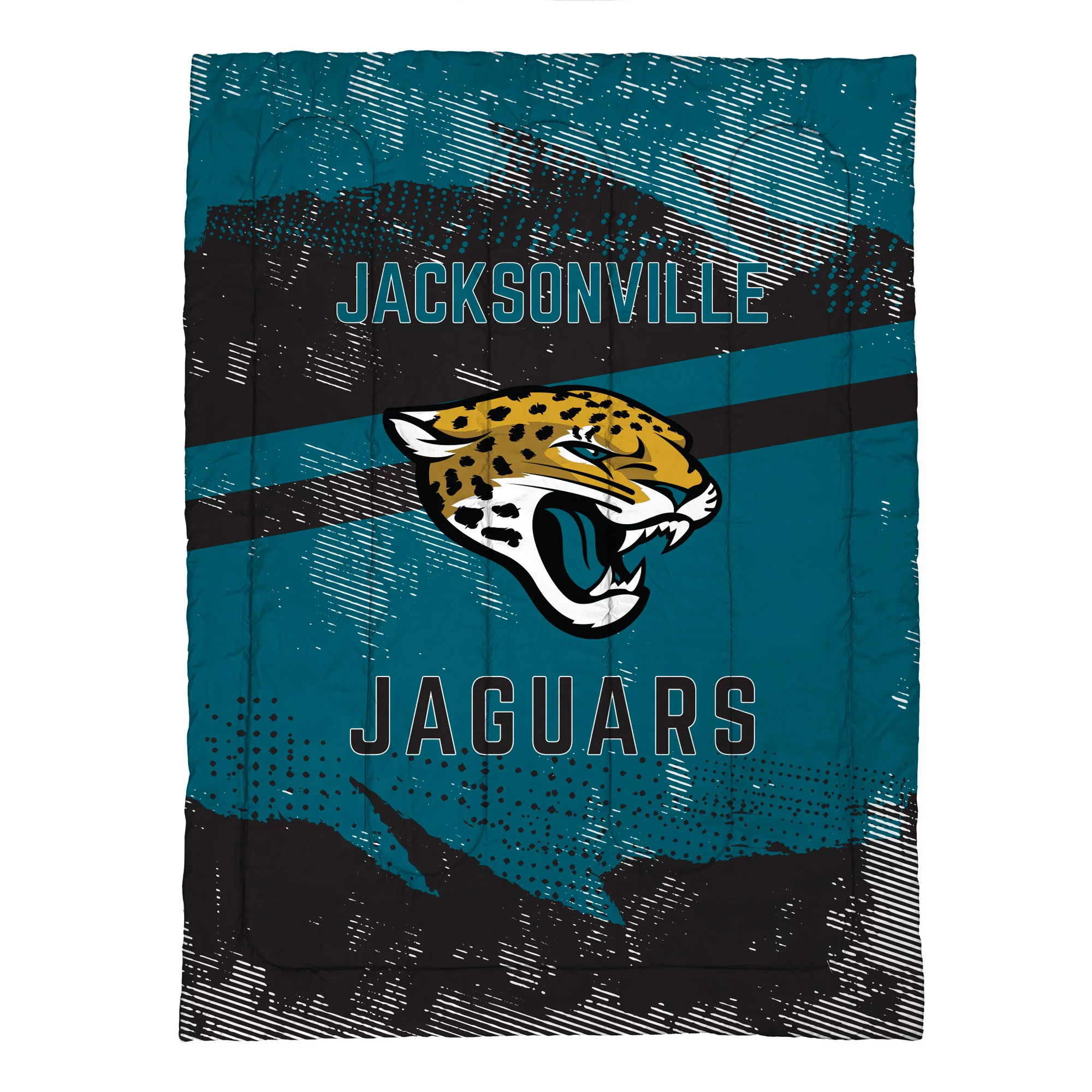 Jacksonville Jaguars Slanted Stripe 4-Piece Twin Bed Set