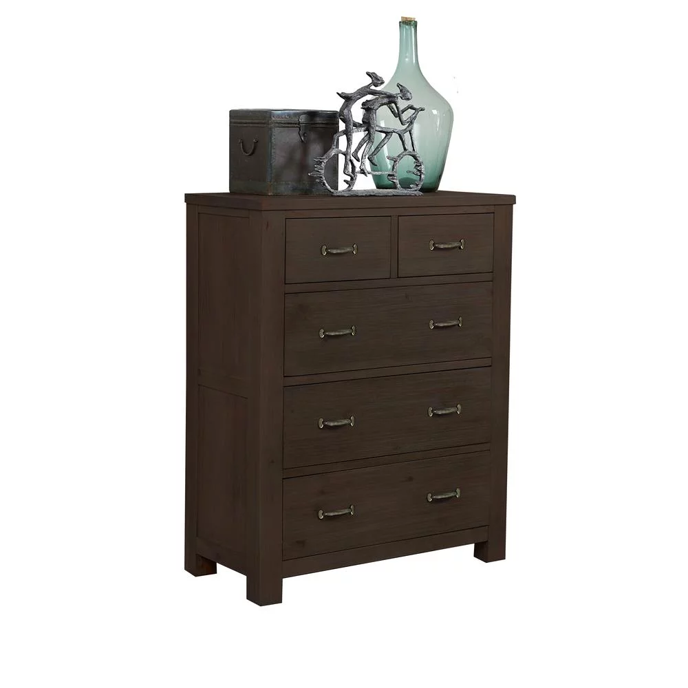NE Kids Highlands 5 Drawer Chest in Espresso