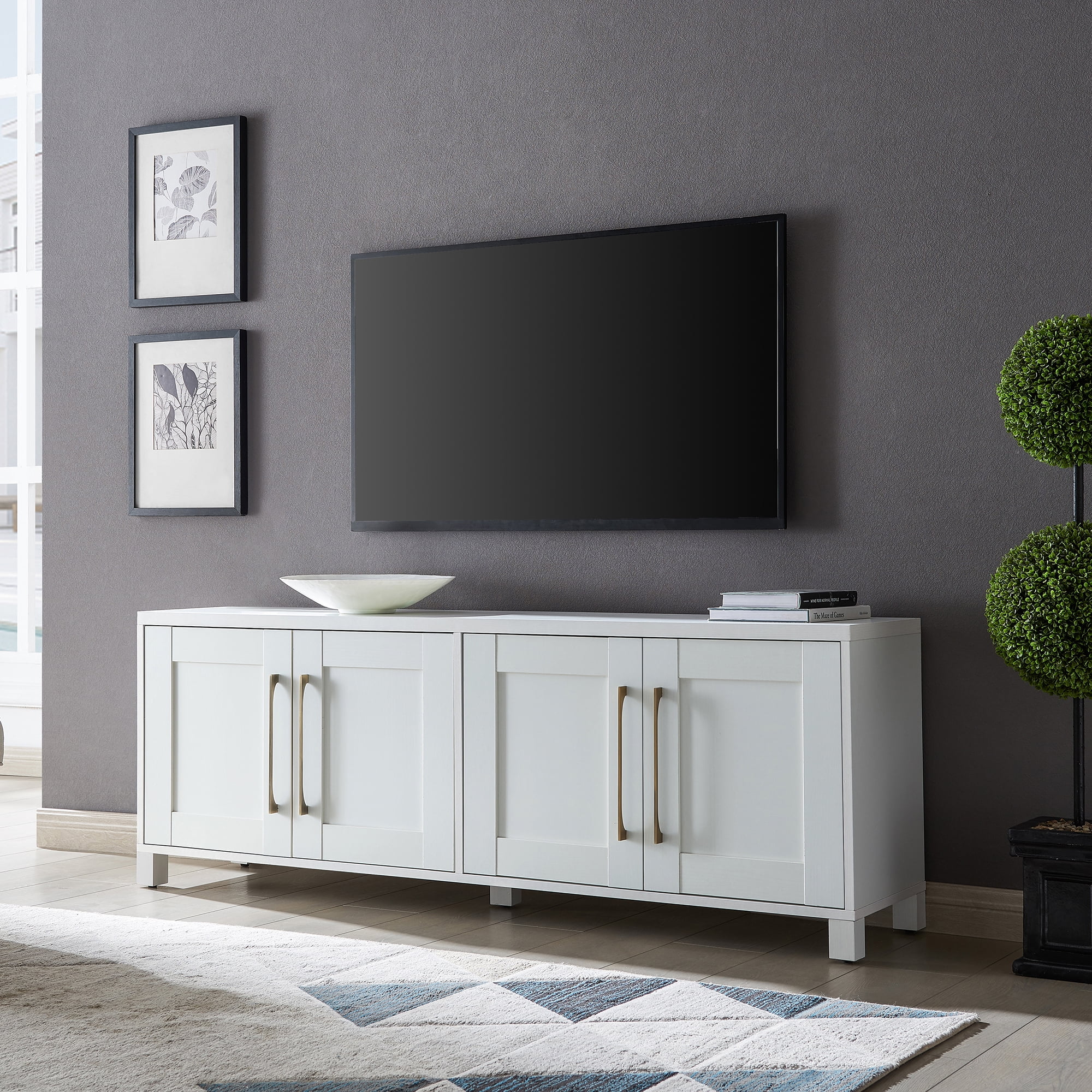 Evelyn&Zoe Chabot Rectangular TV Stand for TV's up to 75
