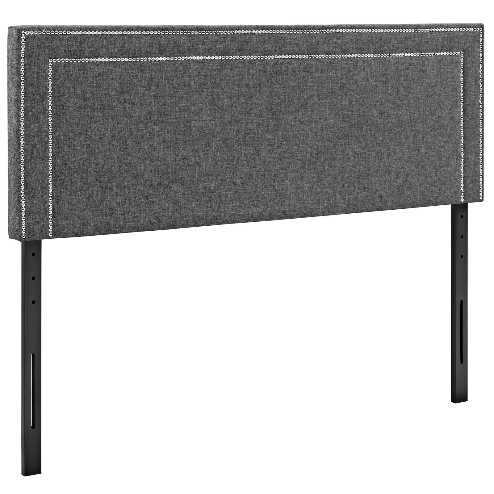 Modway Jessamine Full Upholstered Fabric Headboard in Gray