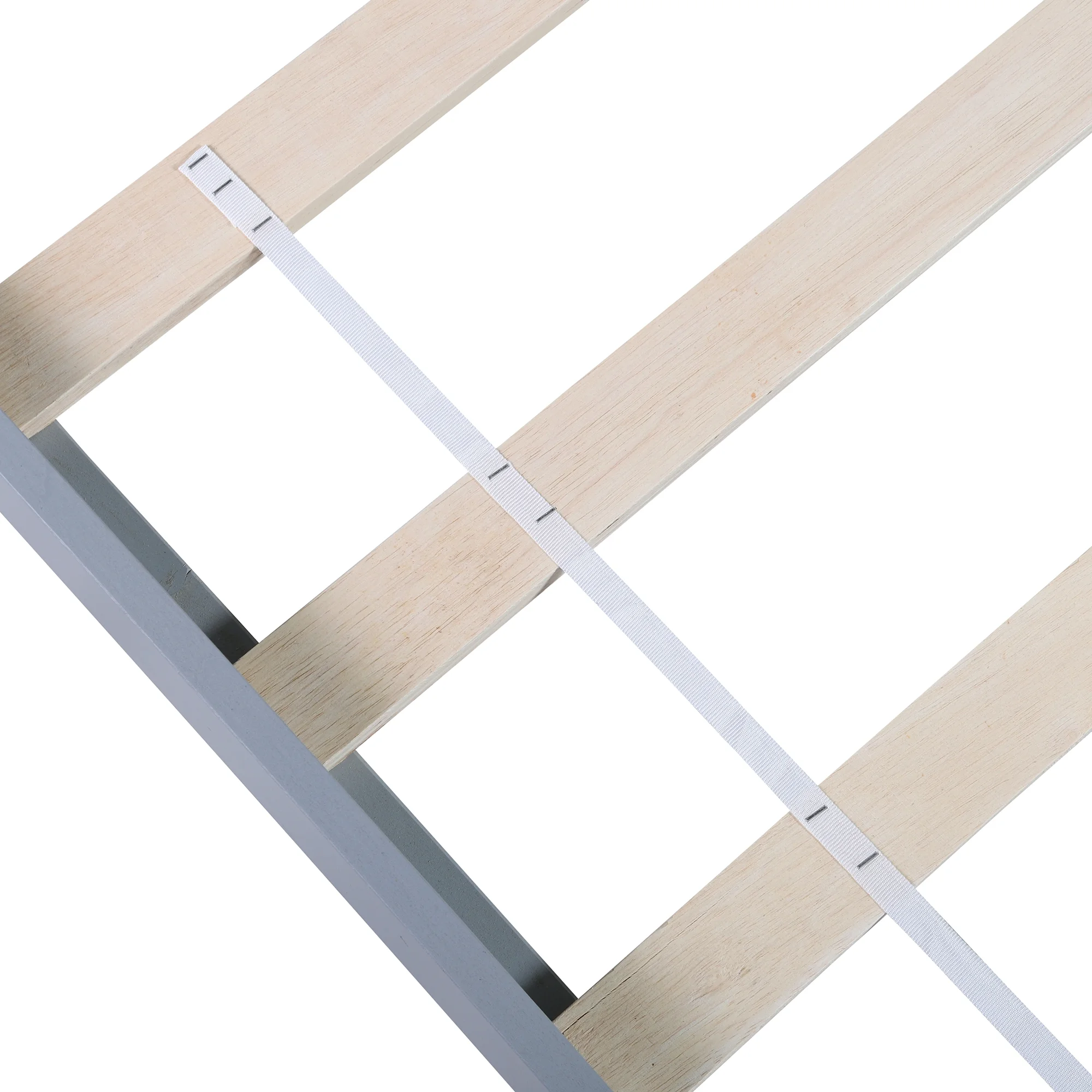 OWSOO Twin size Platform Bed Wood Platform Bed with Trundle