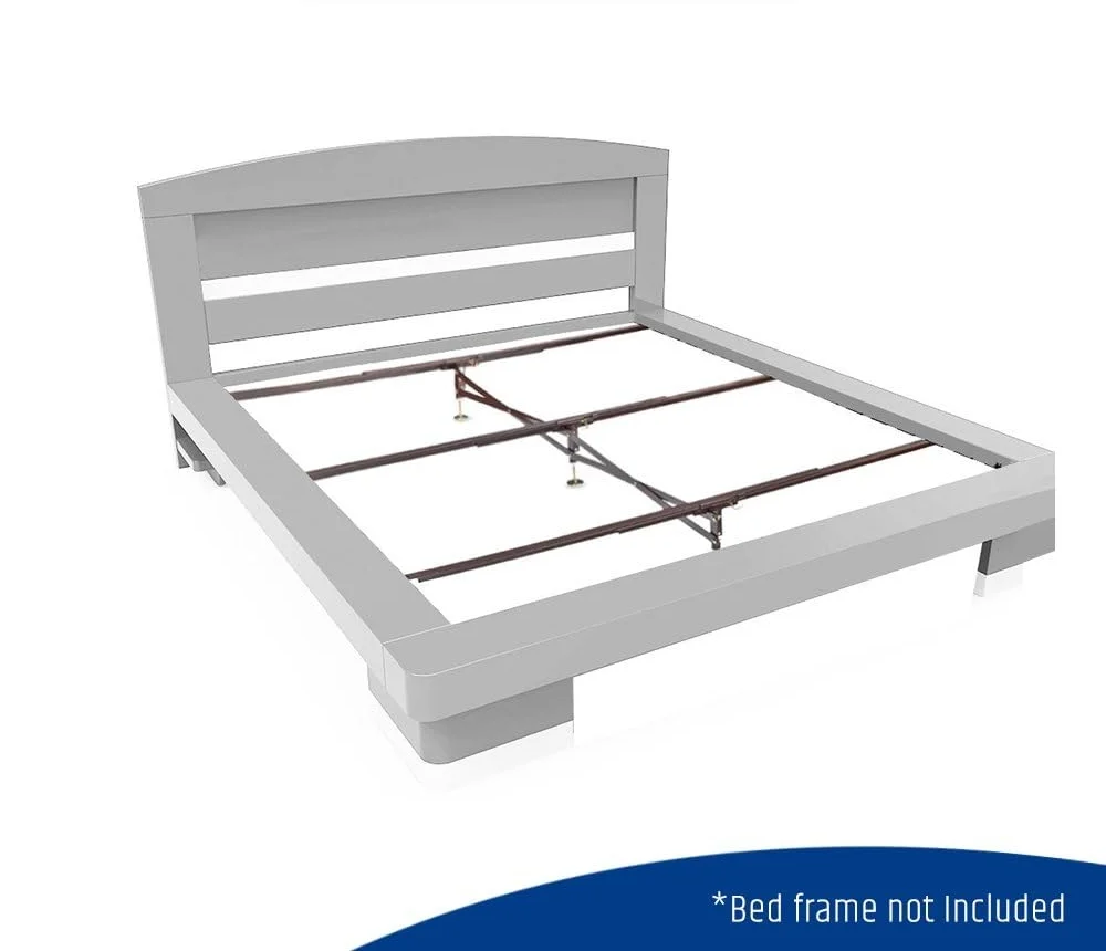 X-Support Bed Frame Support System, 3 Cross Rails and 3 Legs - Strong Center Support Base for Full, Queen and King Mattress, Box Springs, and Bed Foundations