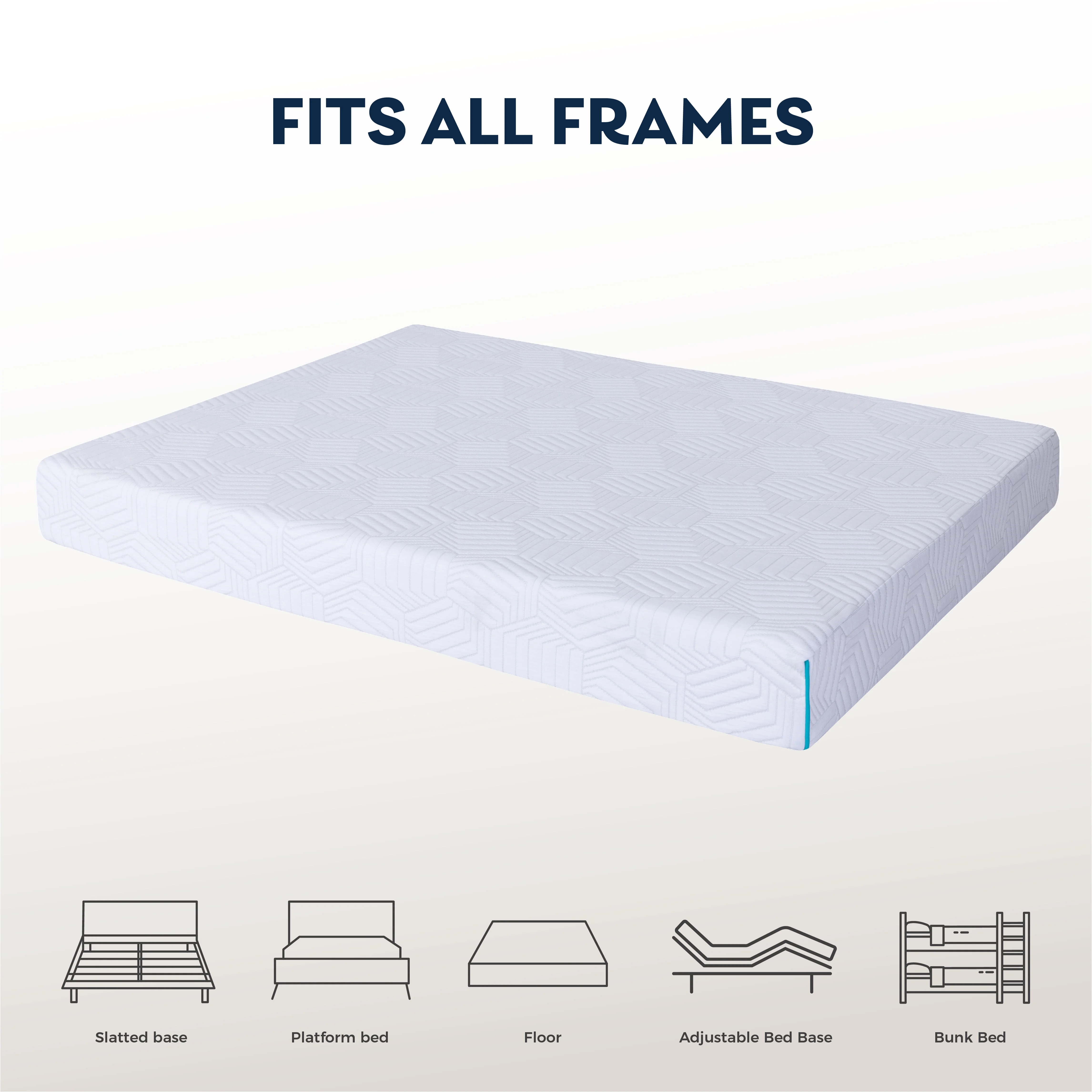 MLILY Essential up 8 inch Twin Mattress, Gel Memory Foam Mattress in a Box, Medium