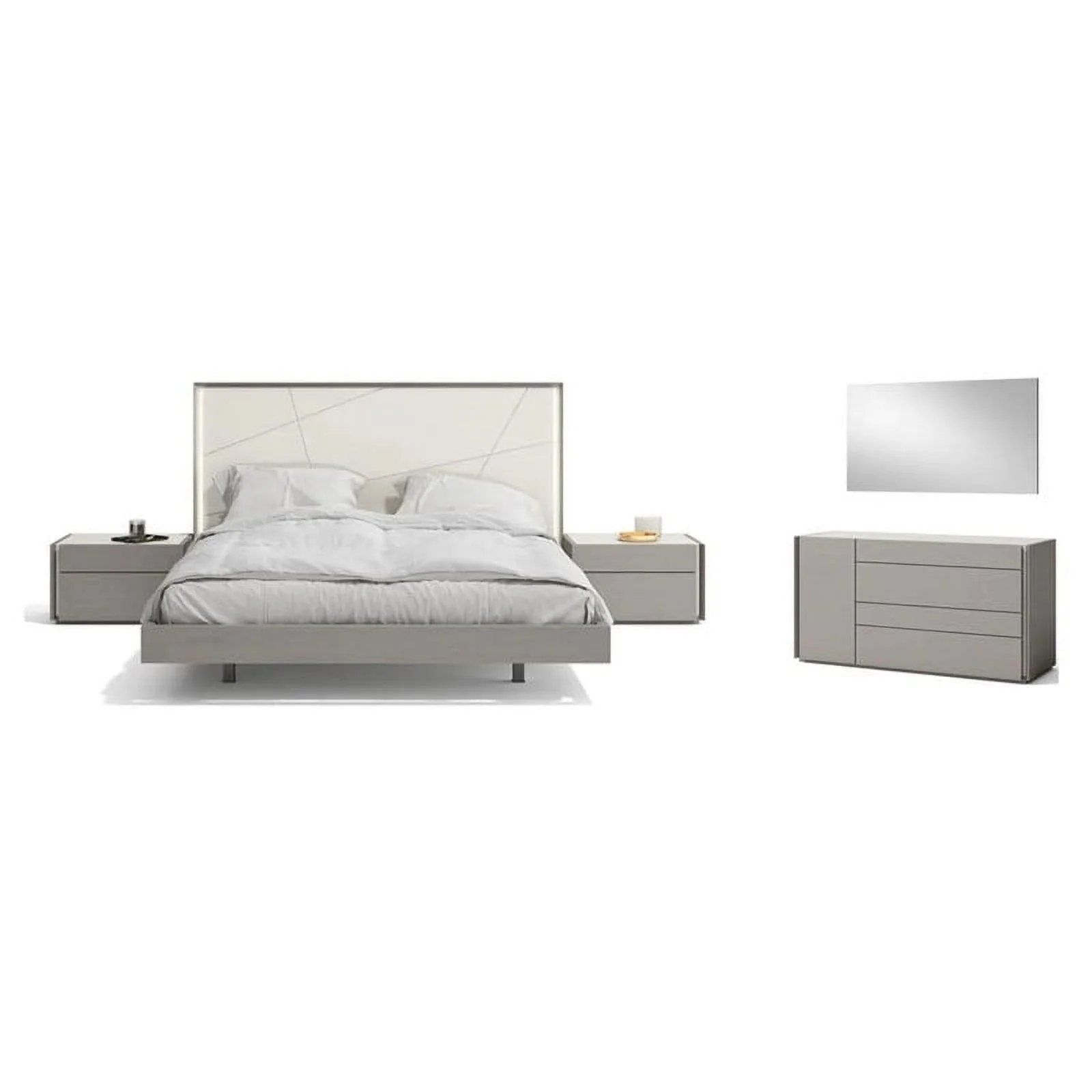 Sintra Premium 5-Piece Bedroom Set, Gray, Queen