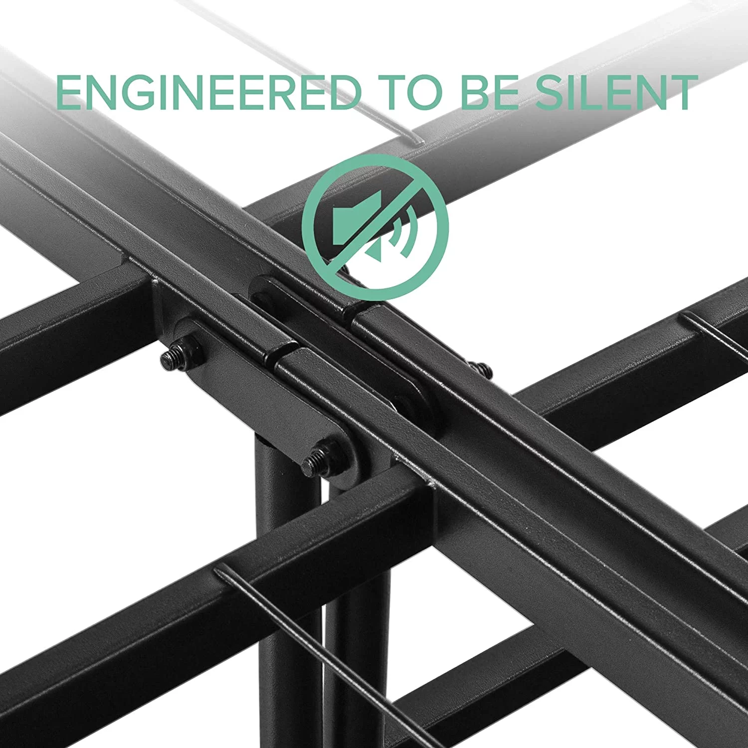 Zinus Shawn 14 Inch Metal SmartBase Bed Frame / Platform Bed Frame / No Box Spring Needed / Sturdy Steel Frame / Underbed Storage, Queen