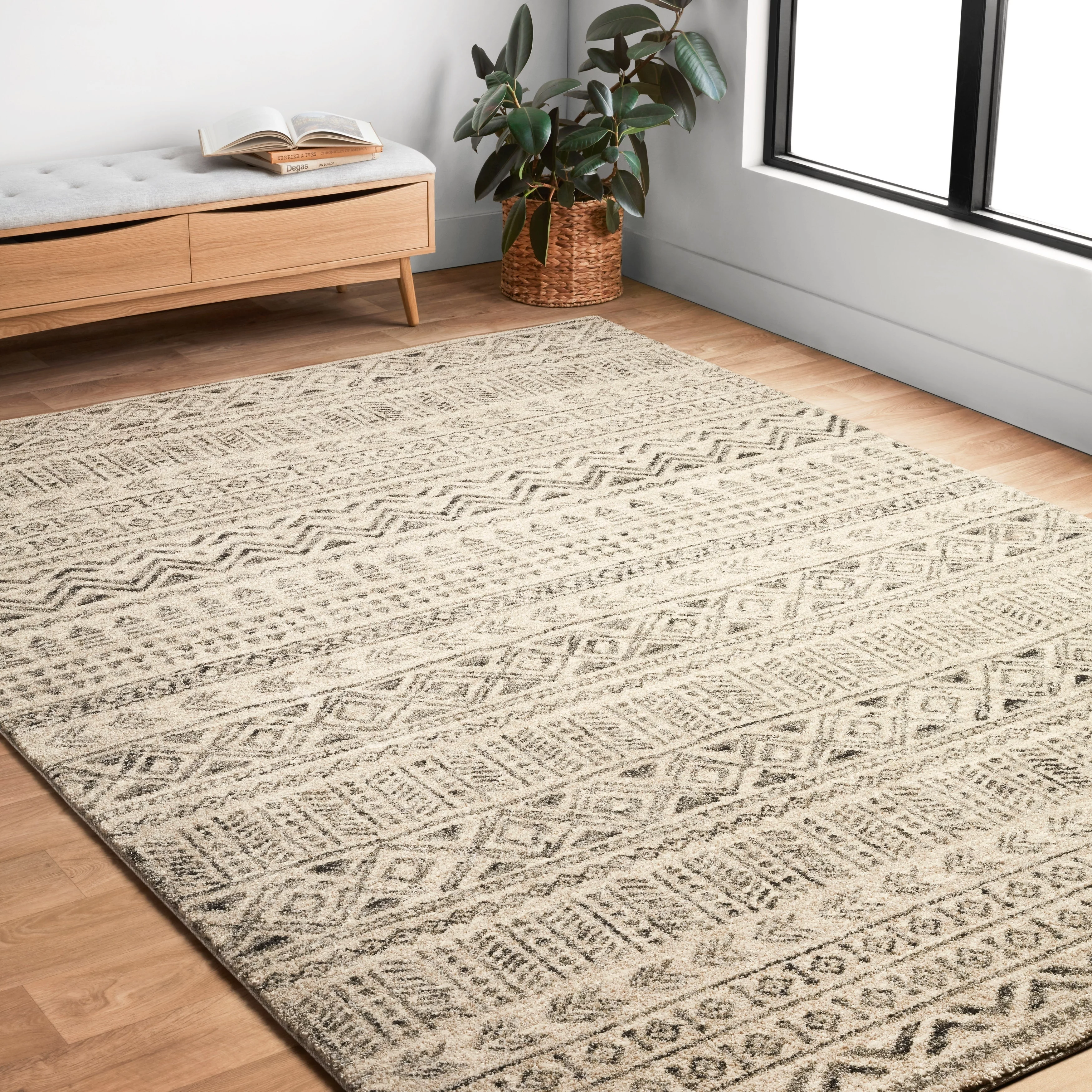 Alexander Home Brentley Tribal Graphite Moroccan Area Rug 3'1 x 5'7