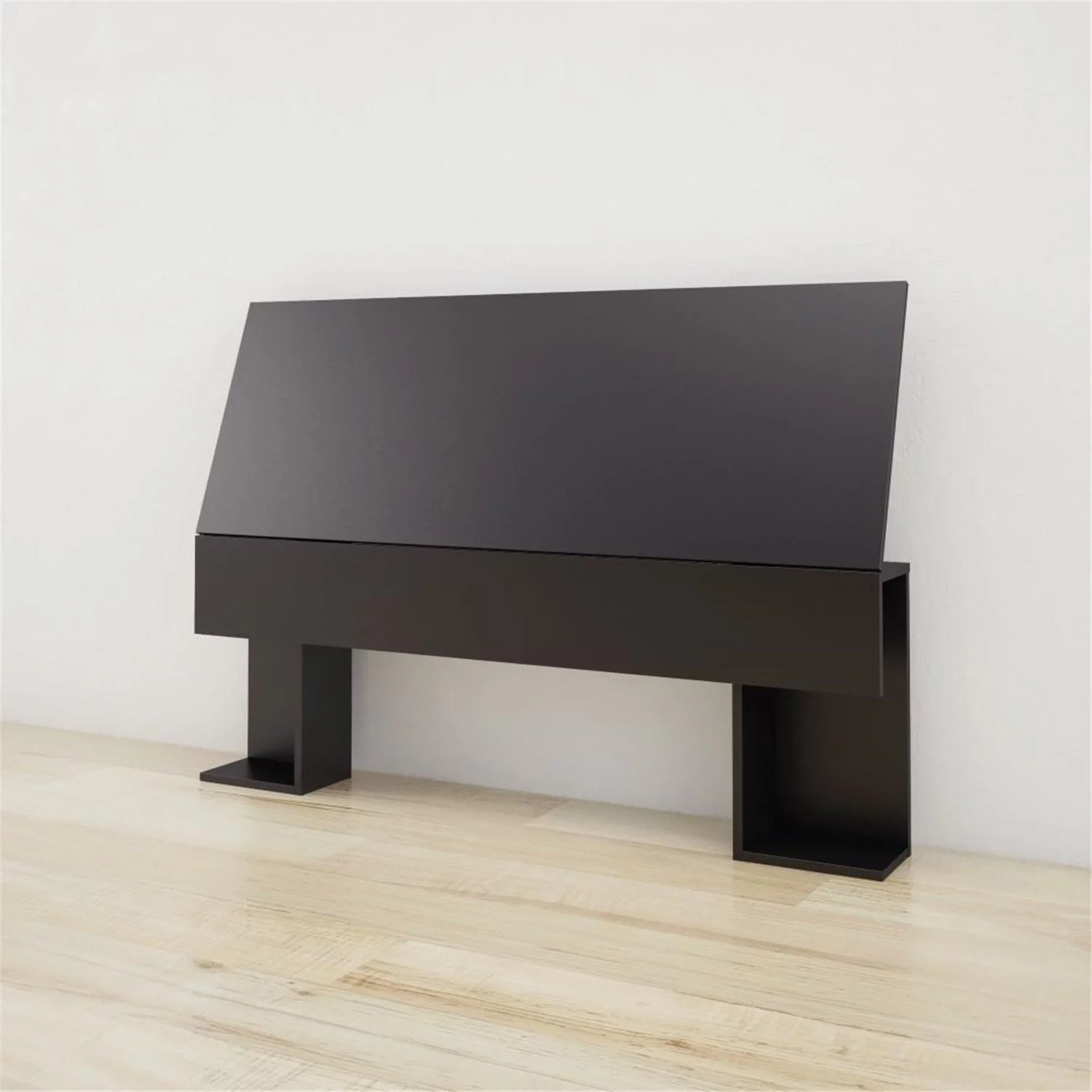 Homestock Farmhouse Fresh Full Size Headboard 225306, Black